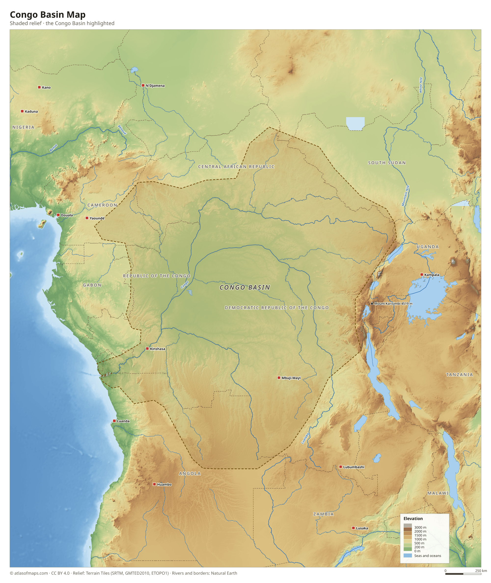 Congo Basin Map