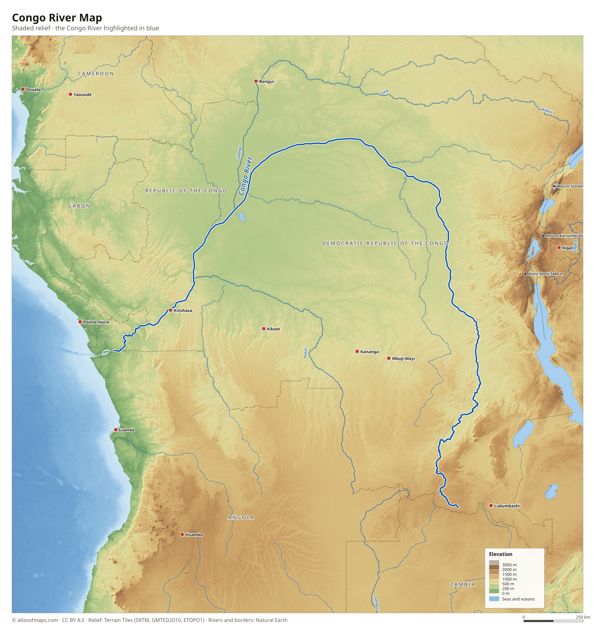 Congo River Map