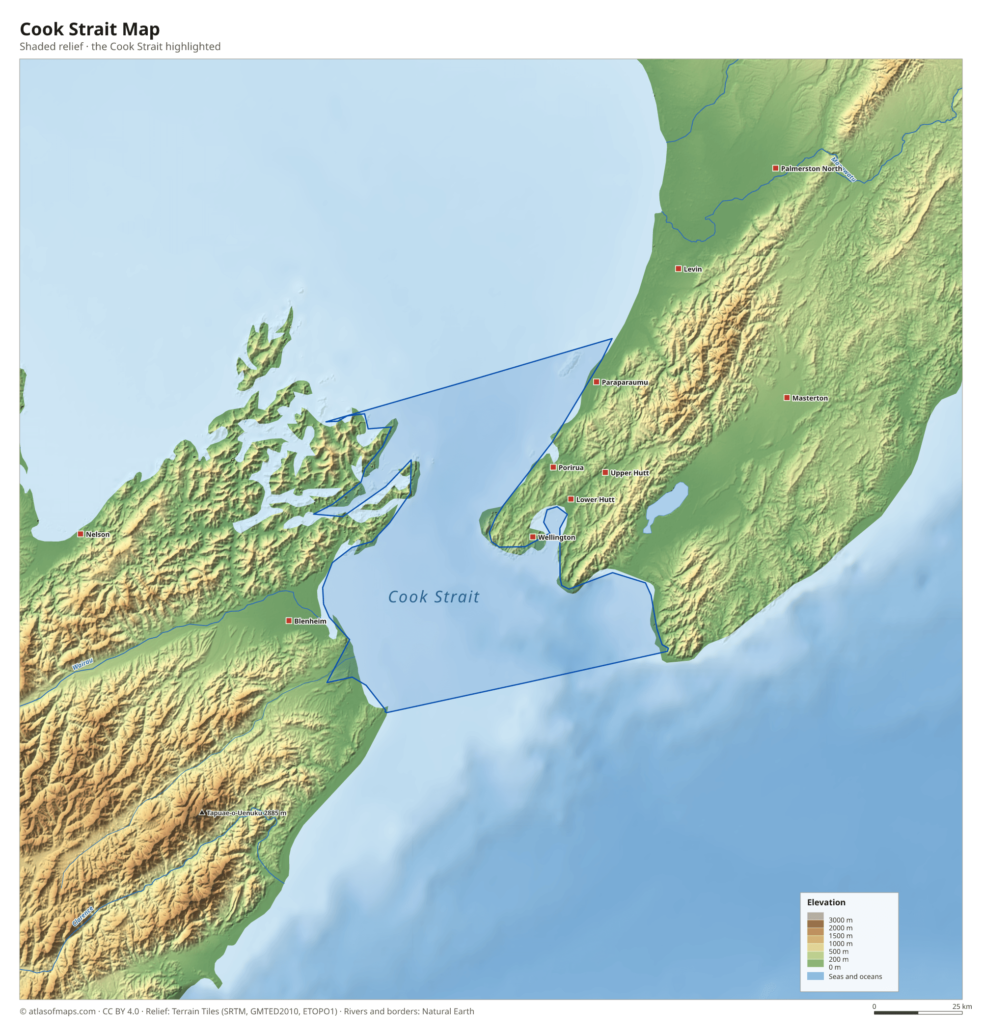 Cook Strait Map