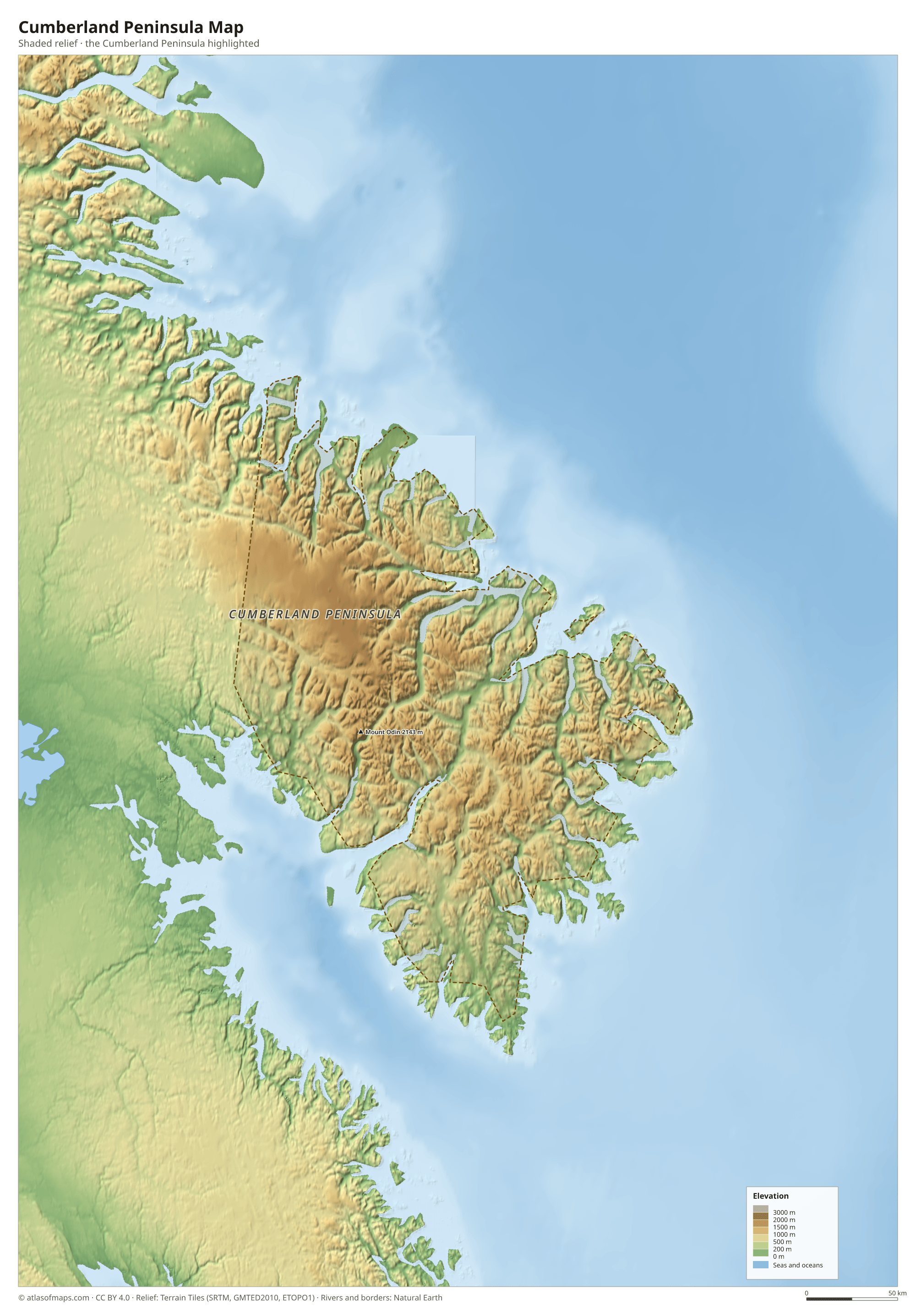 Cumberland Peninsula Map