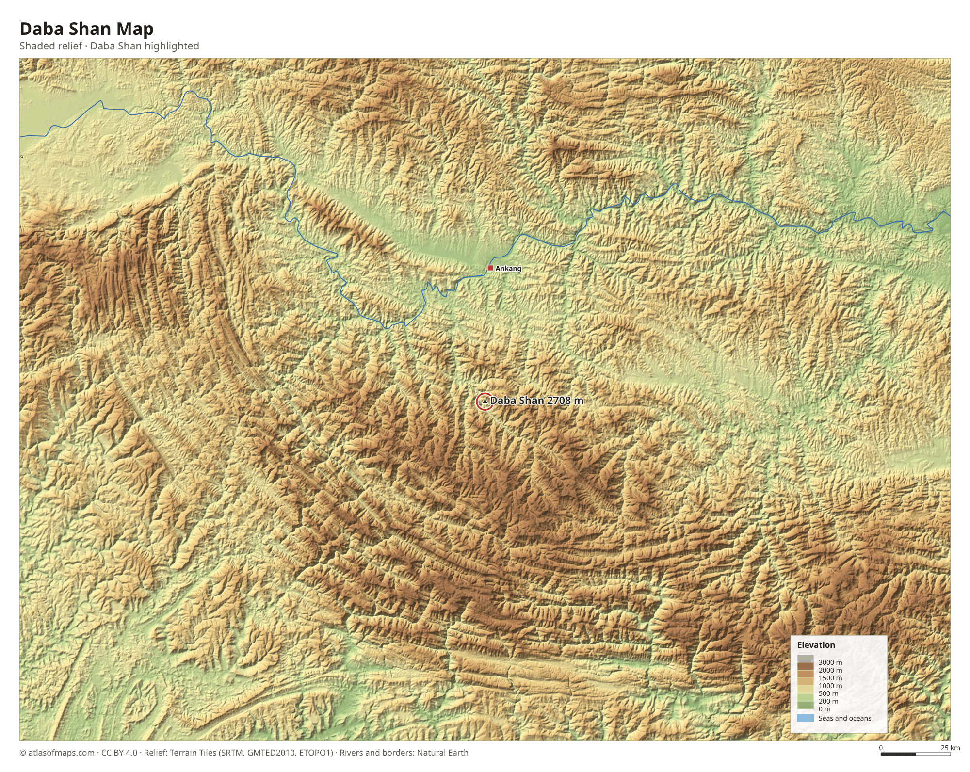 Daba Shan Map