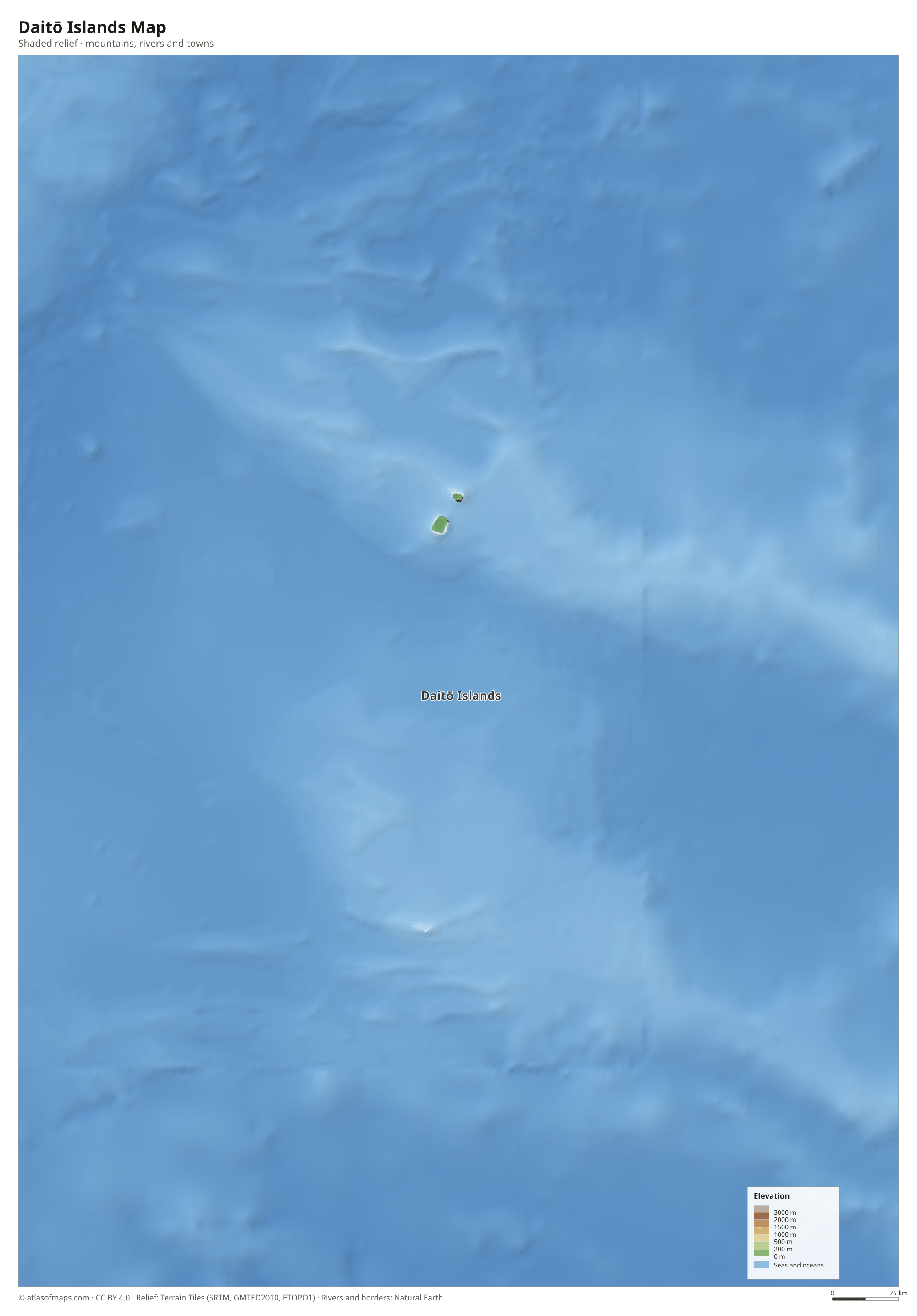 Daitō Islands Map