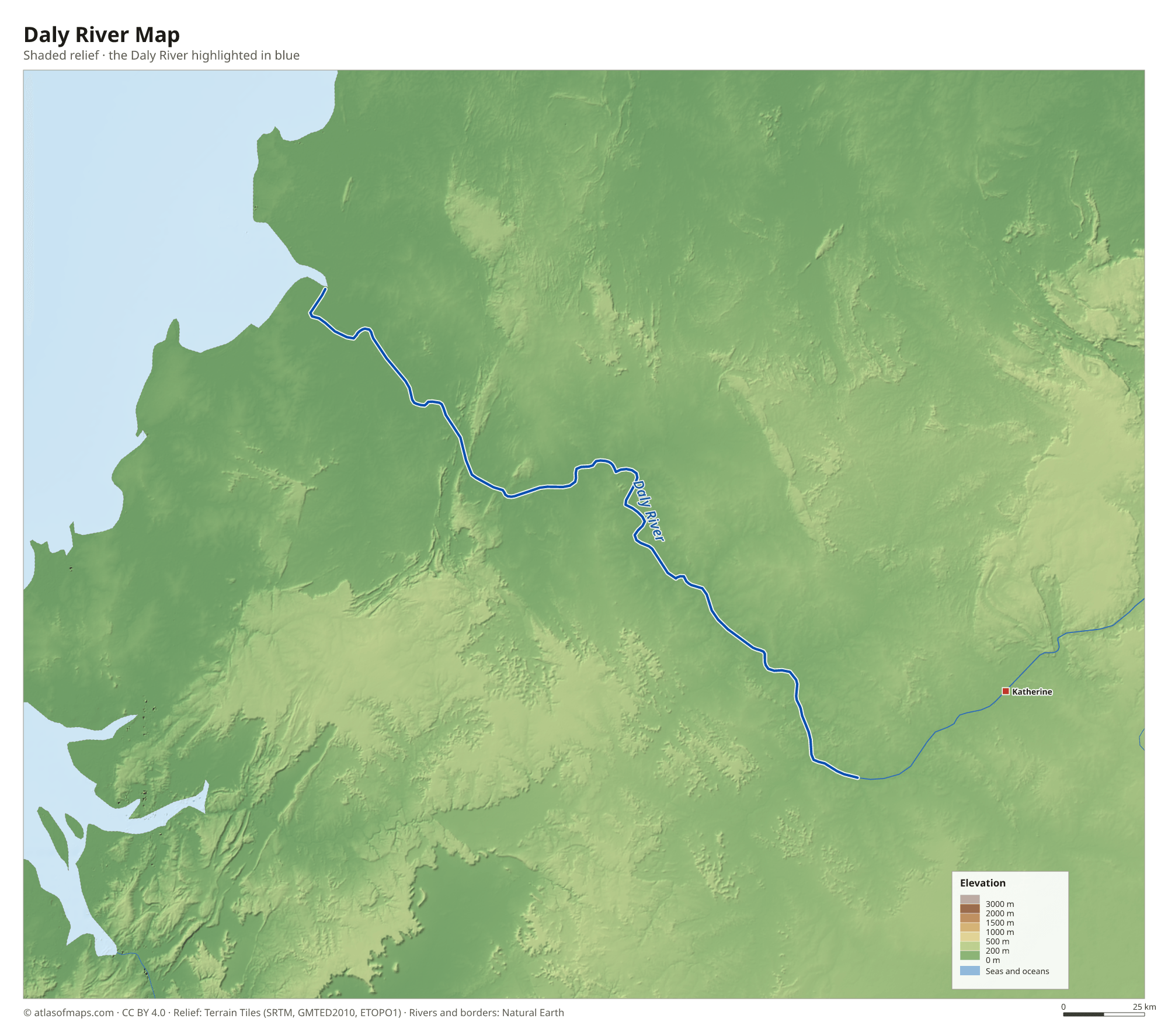 Daly River Map