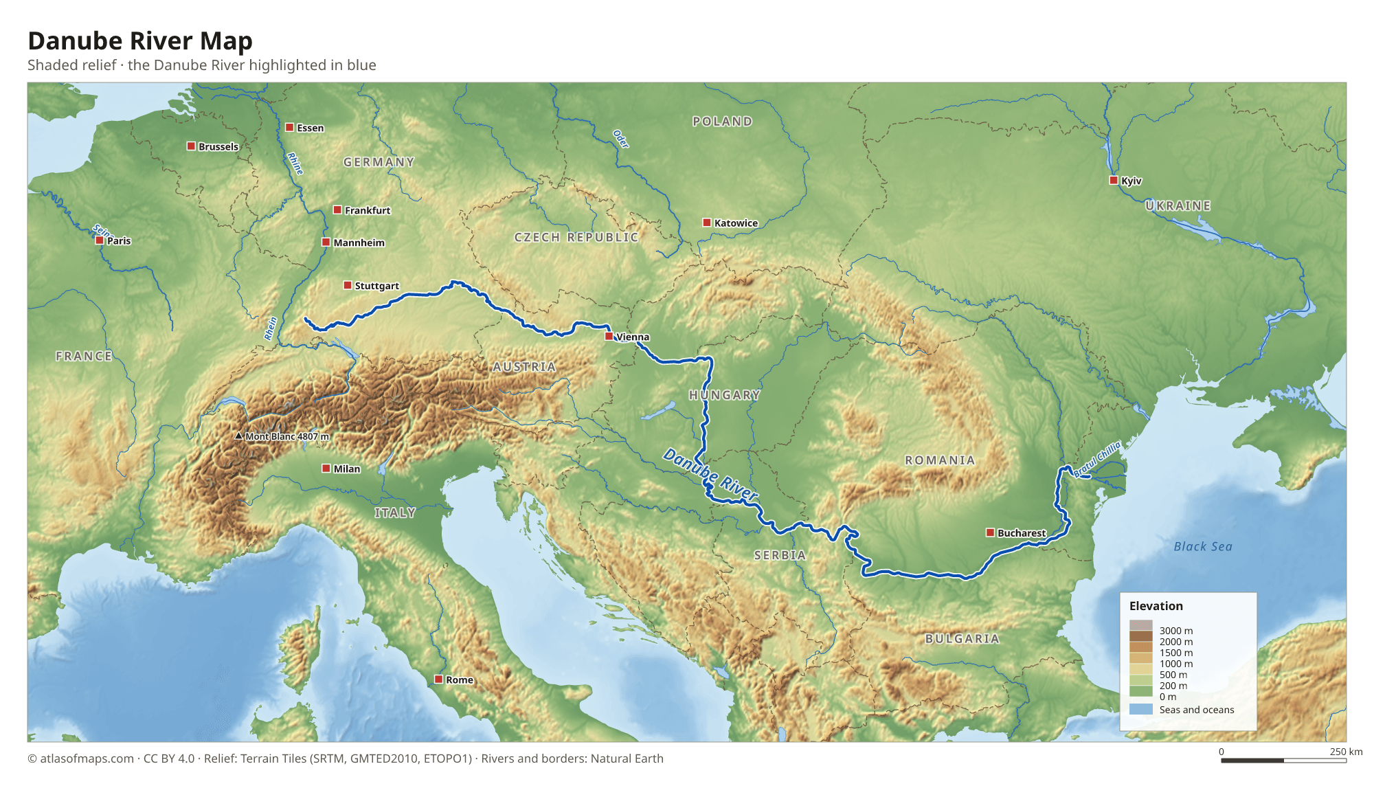 Danube River Map