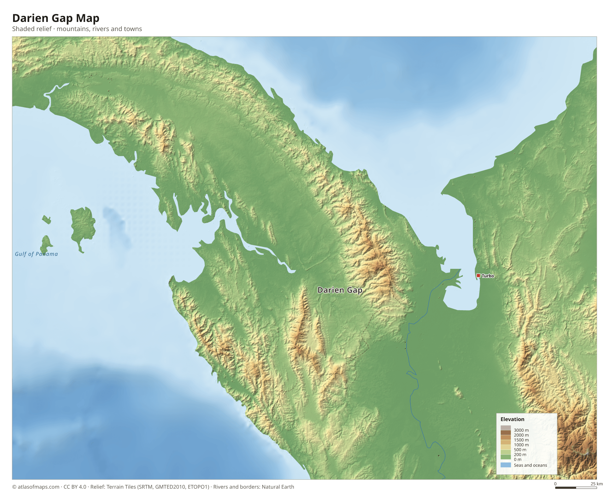 Darien Gap Map