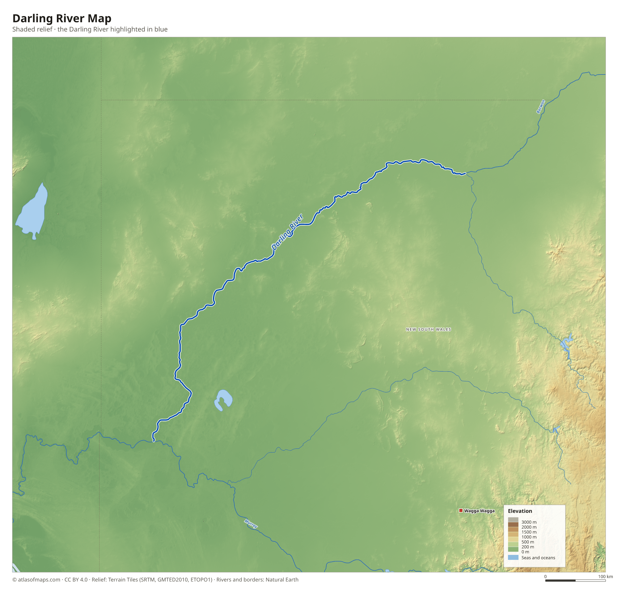 Darling River Map