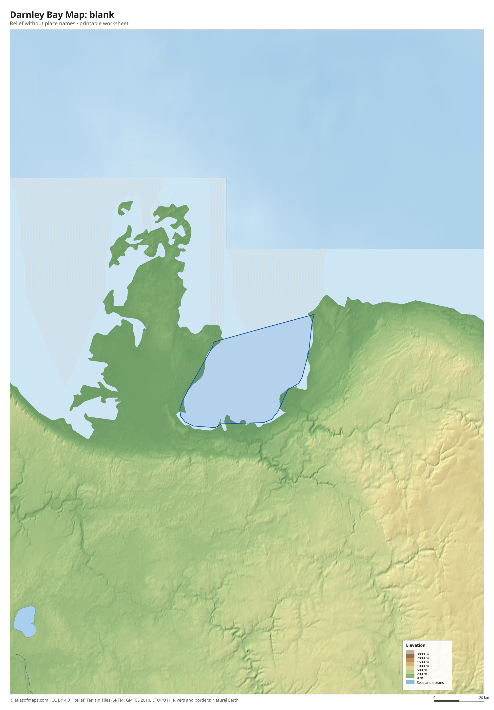 Darnley Bay Map without names