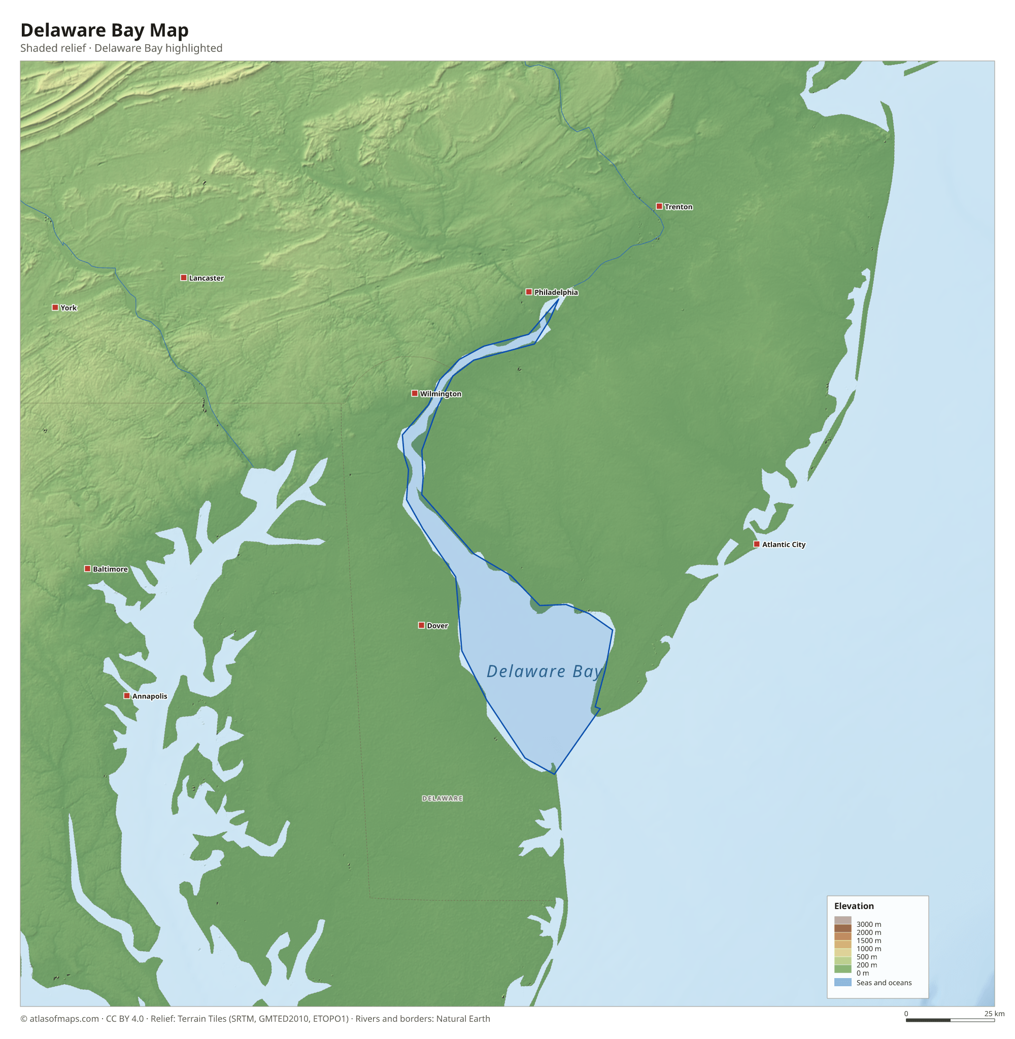 Delaware Bay Map