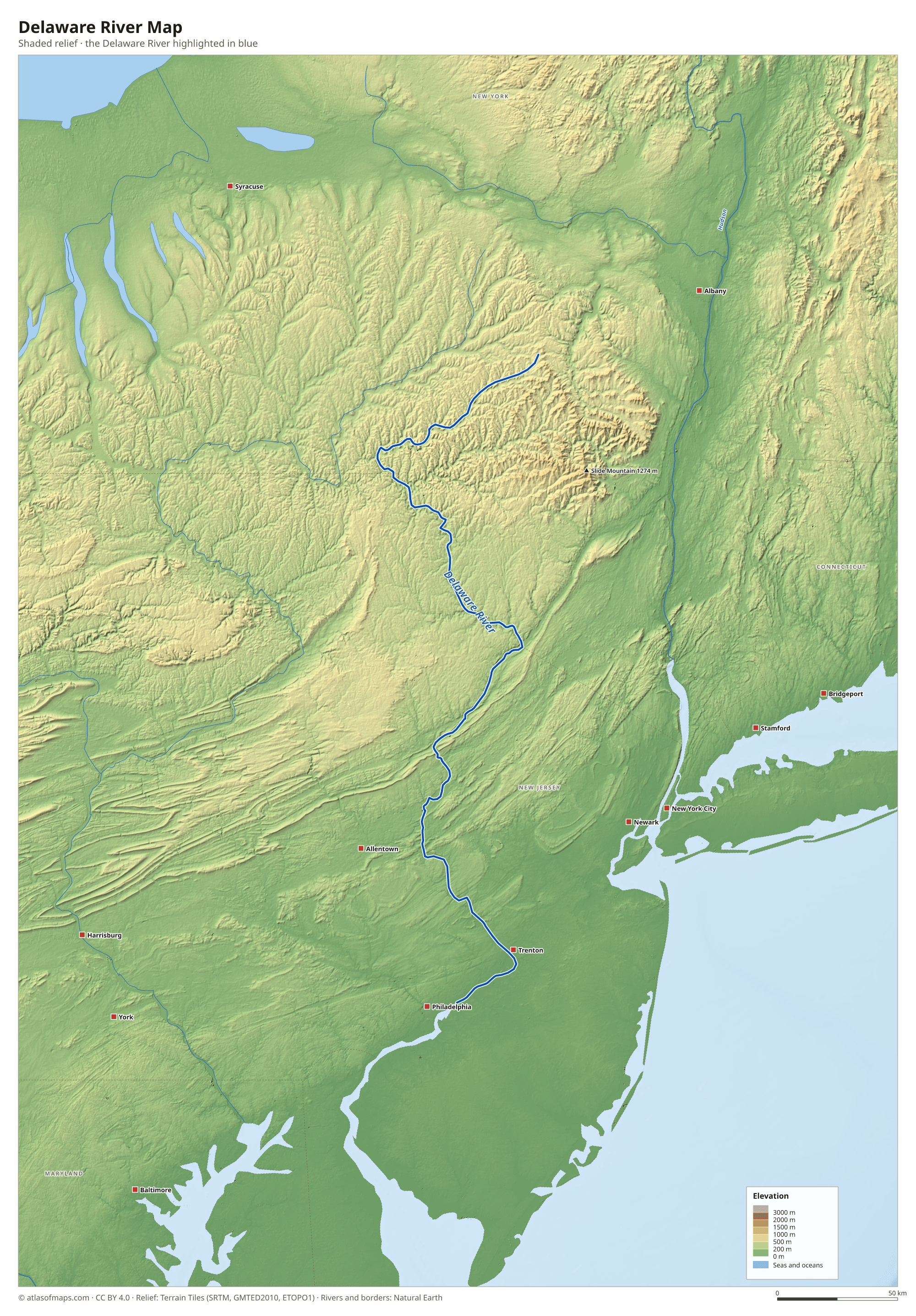 Delaware River Map