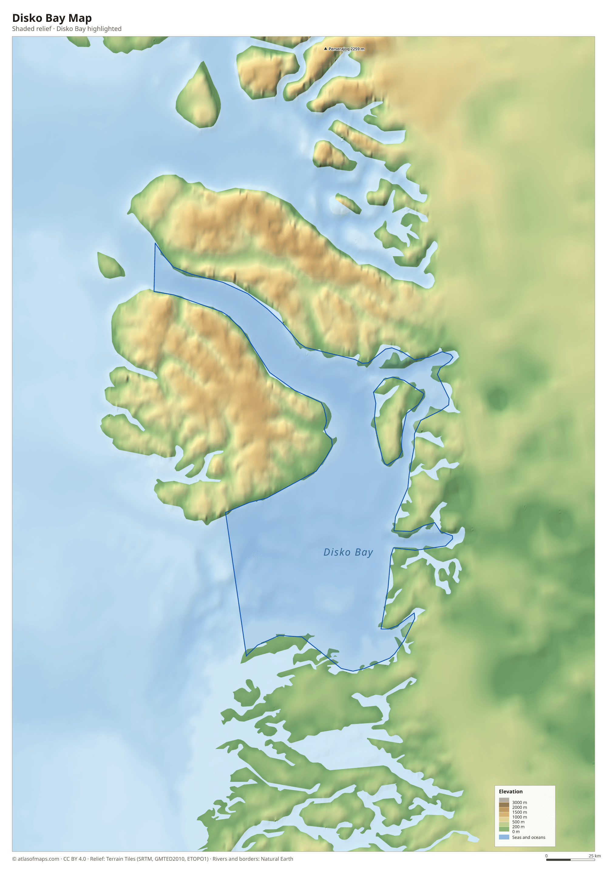 Disko Bay Map