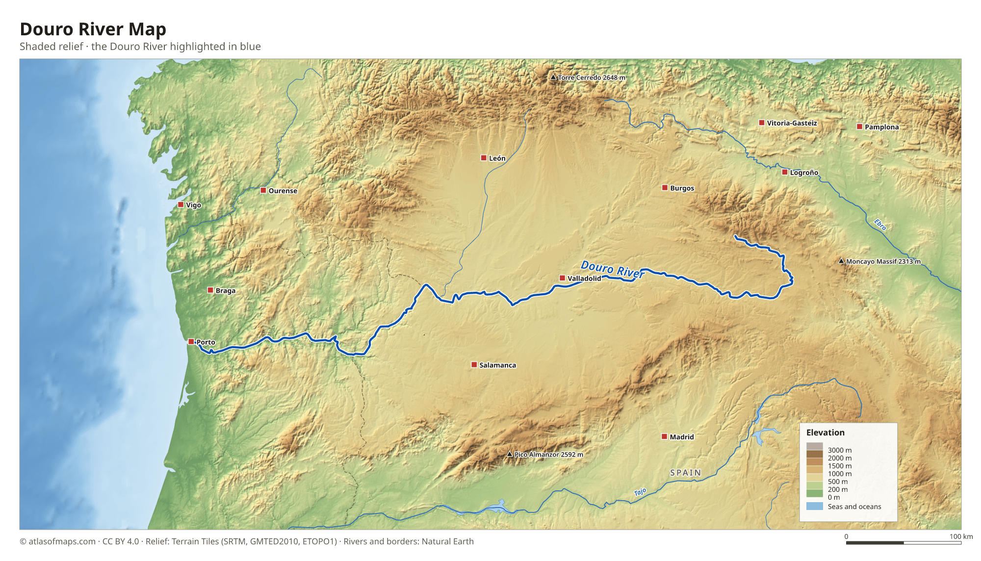 Douro River Map