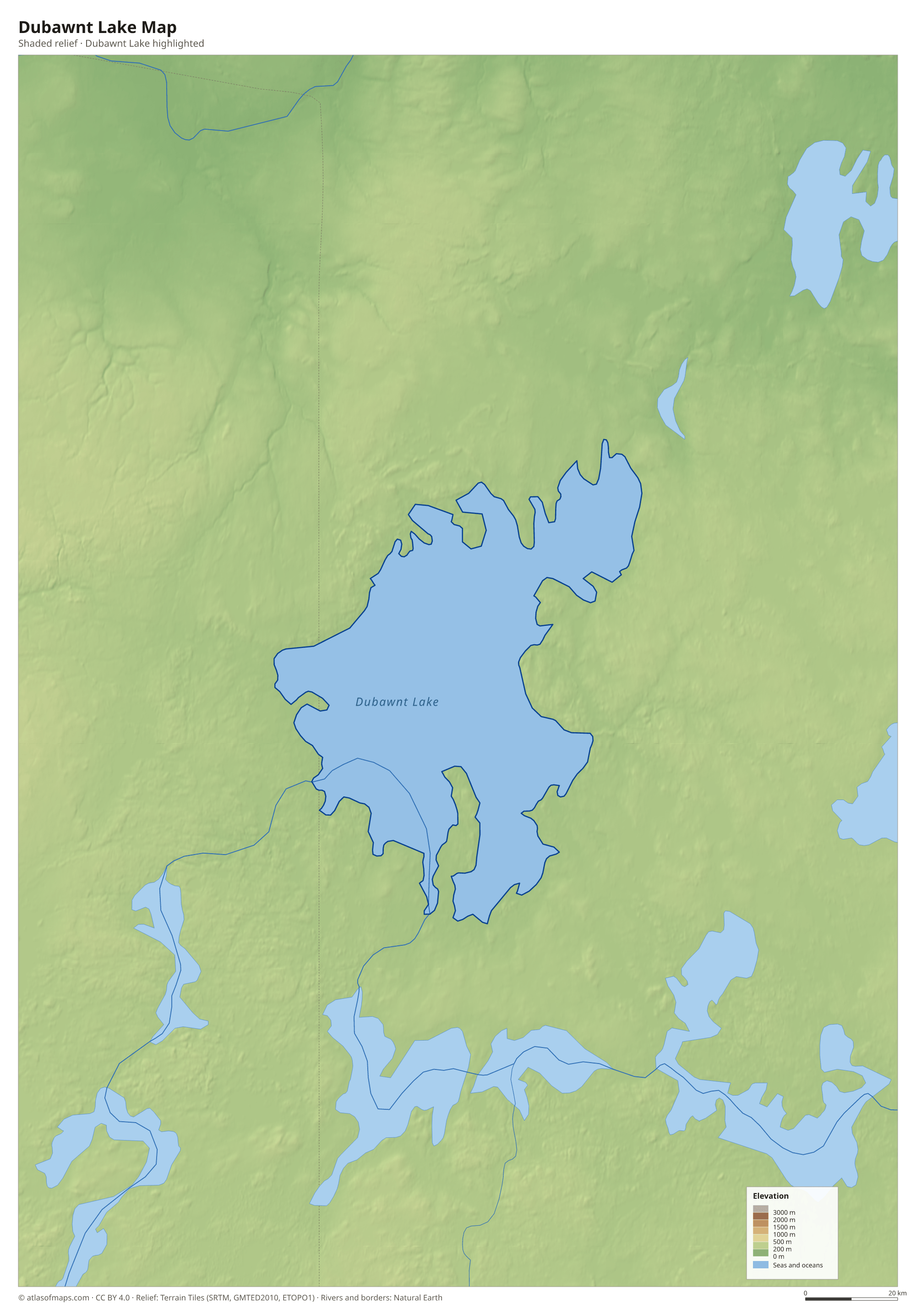 Dubawnt Lake Map