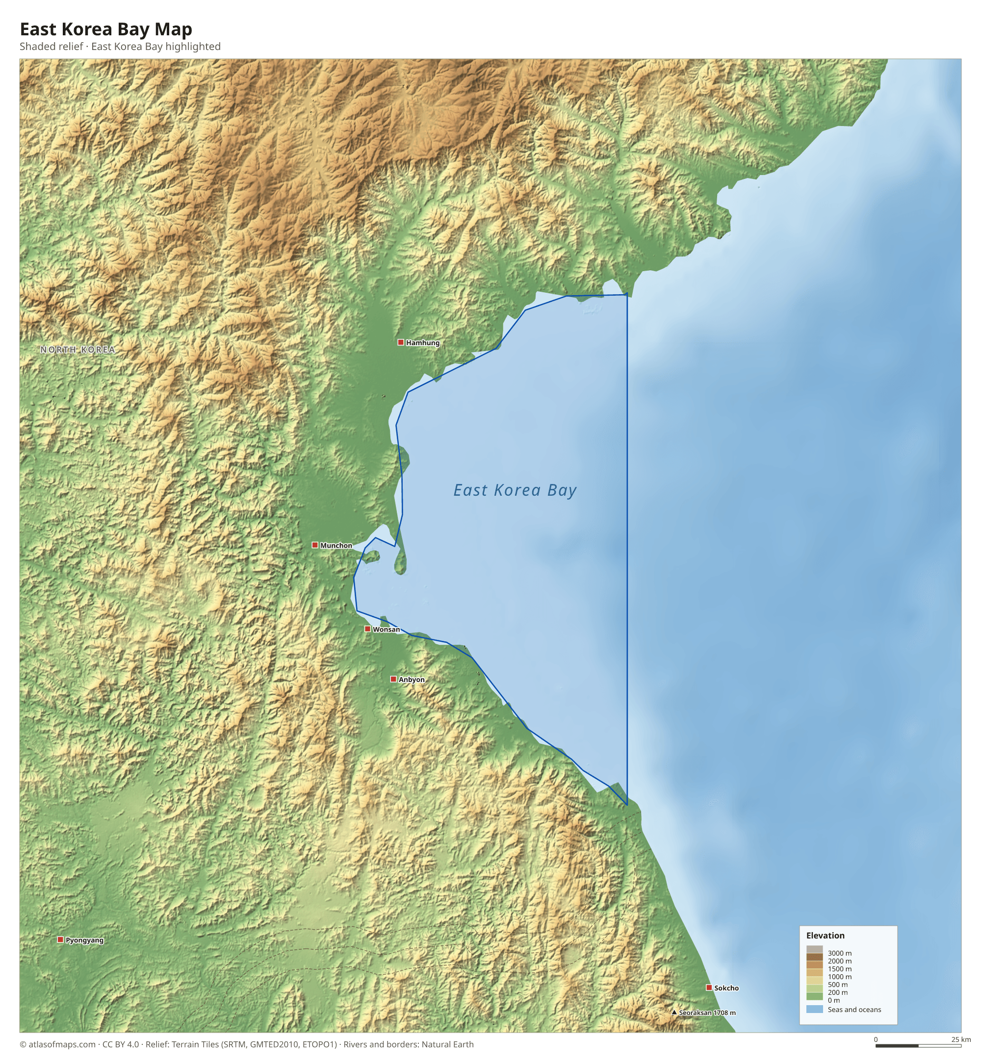 East Korea Bay Map