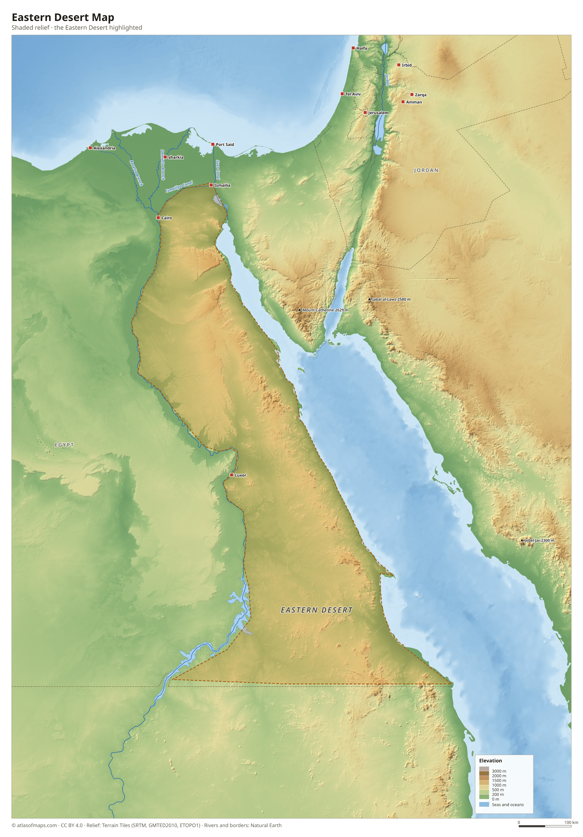 Eastern Desert Map
