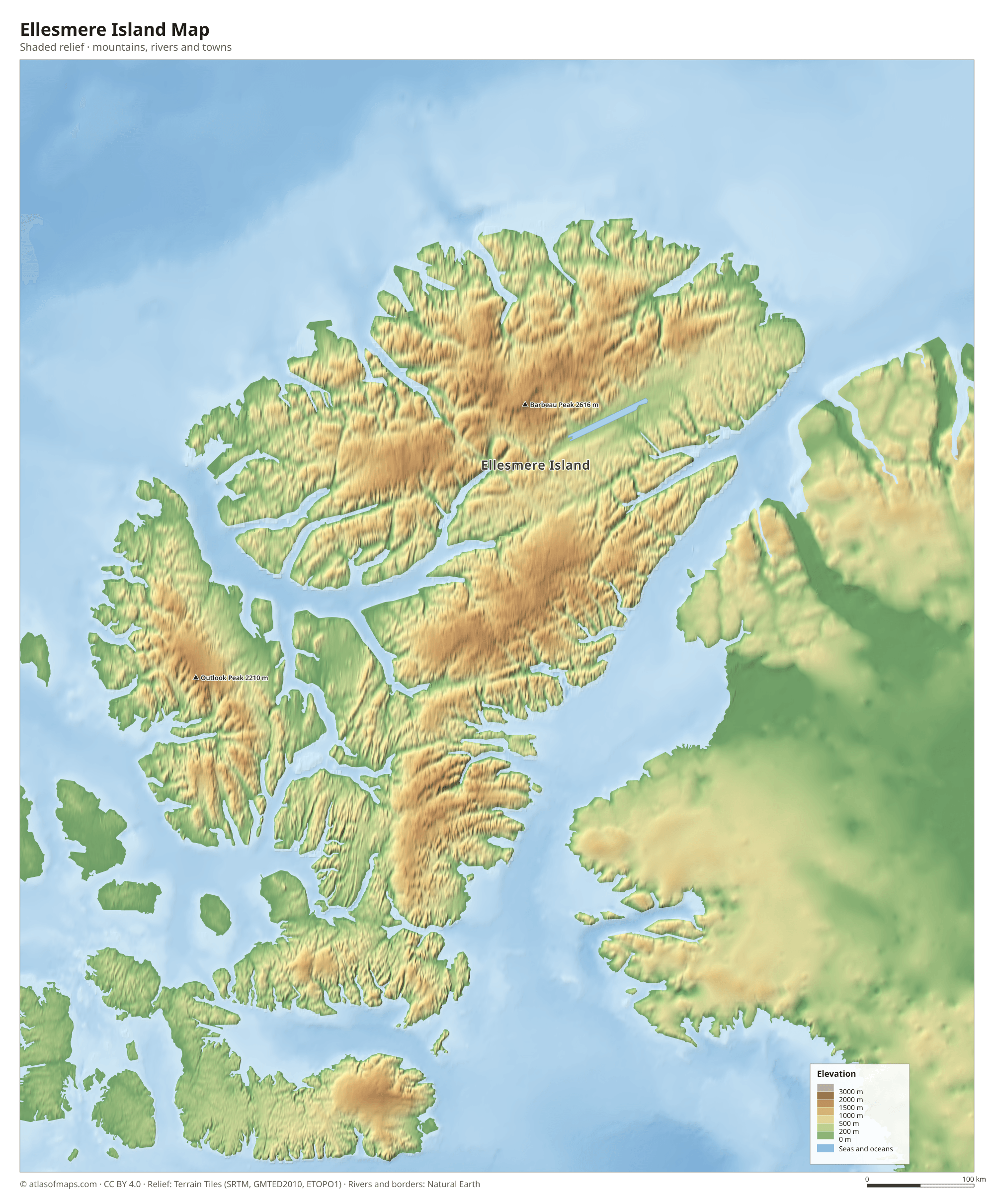Ellesmere Island Map