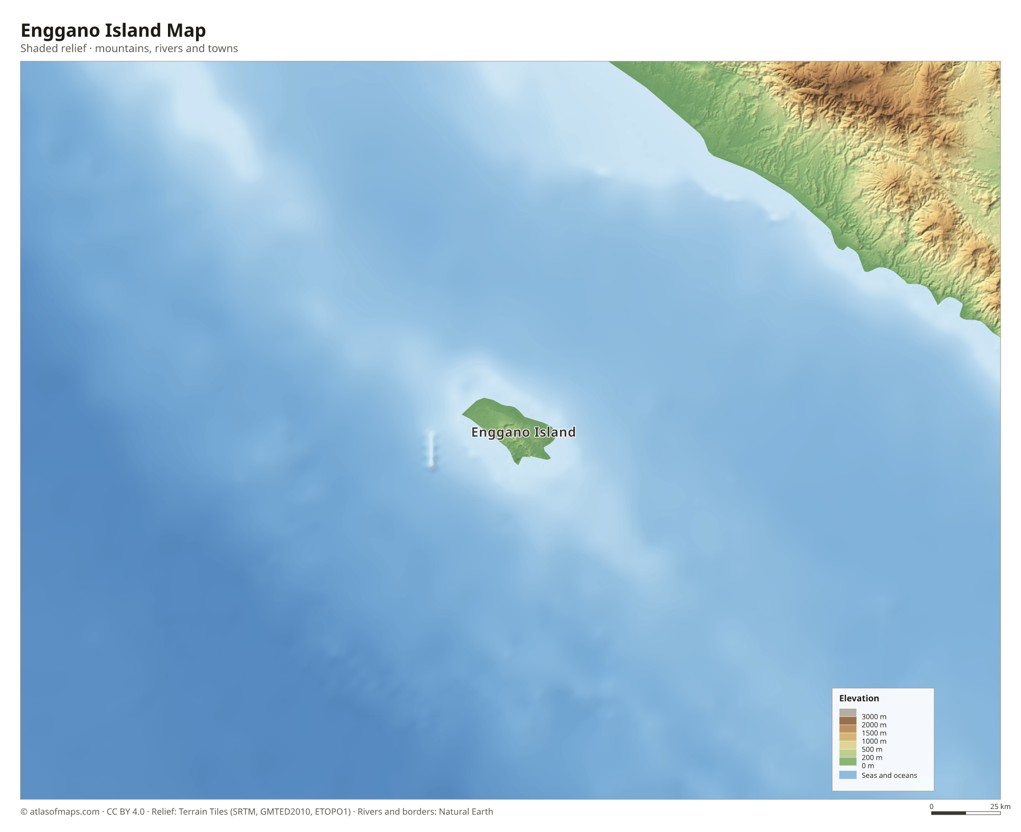 Enggano Island Map