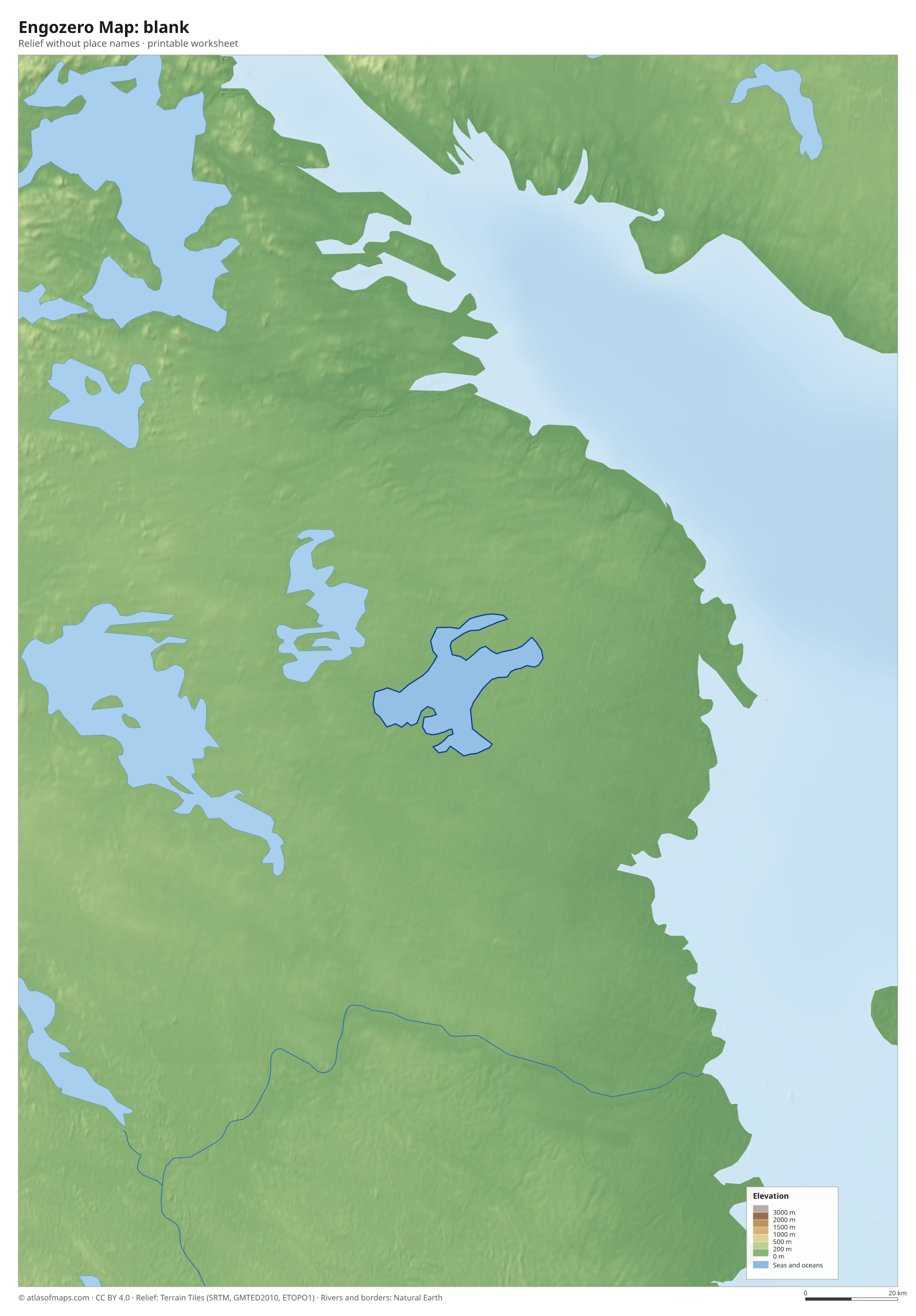 Engozero Map without names