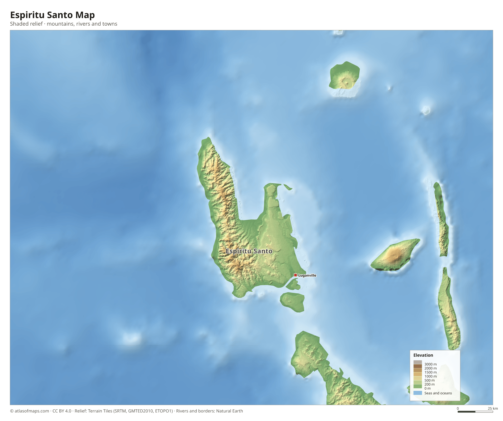 Espiritu Santo Map