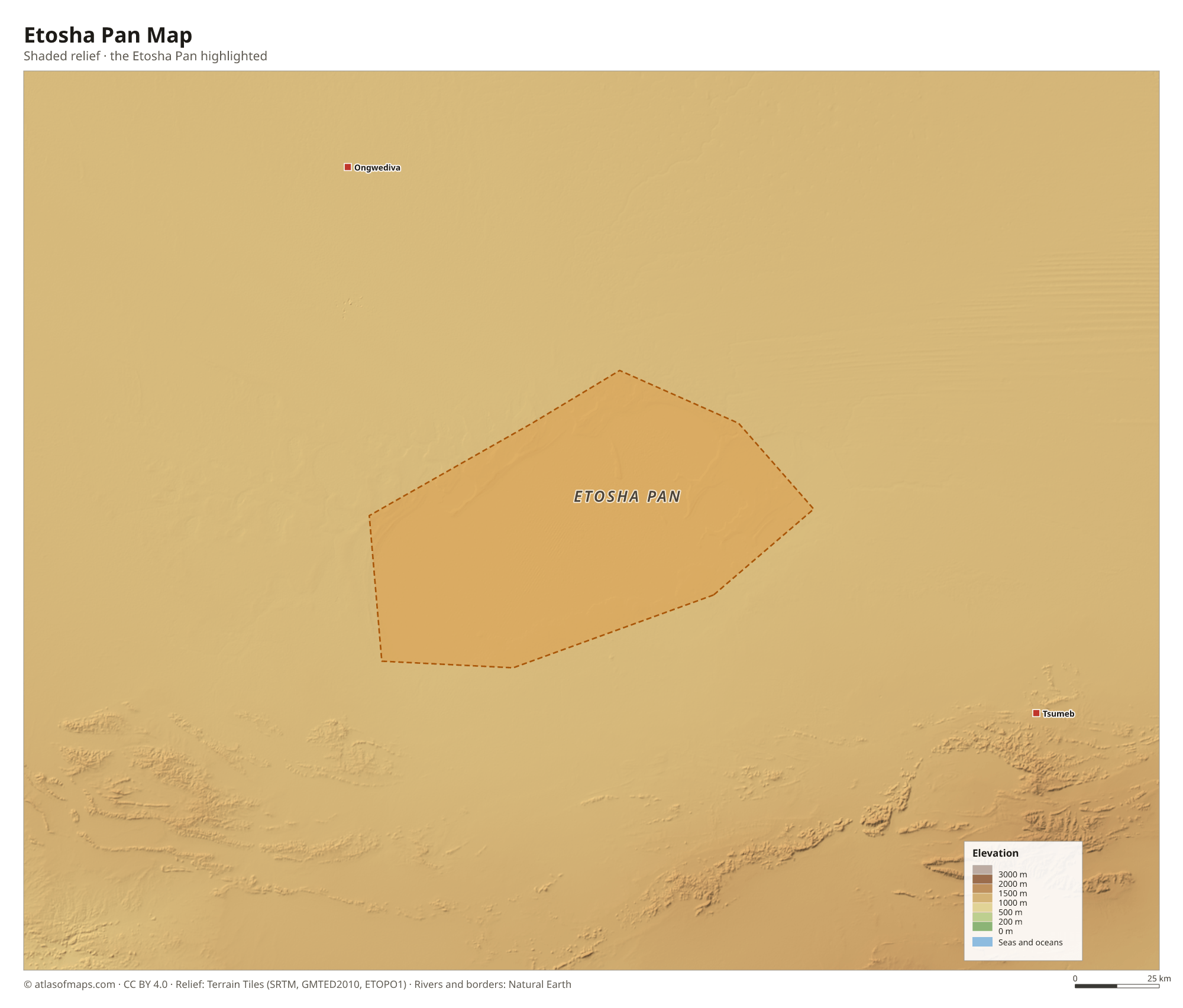 Etosha Pan Map