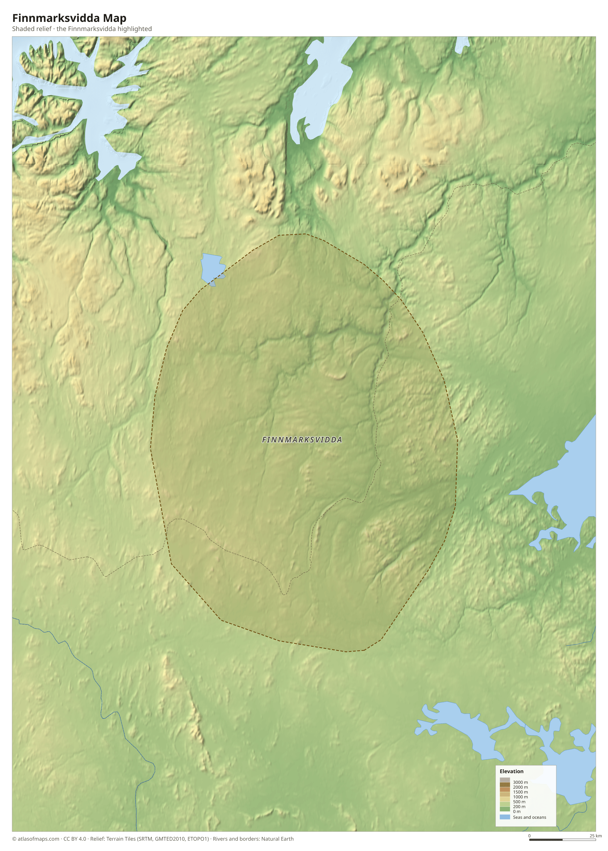 Finnmarksvidda Map