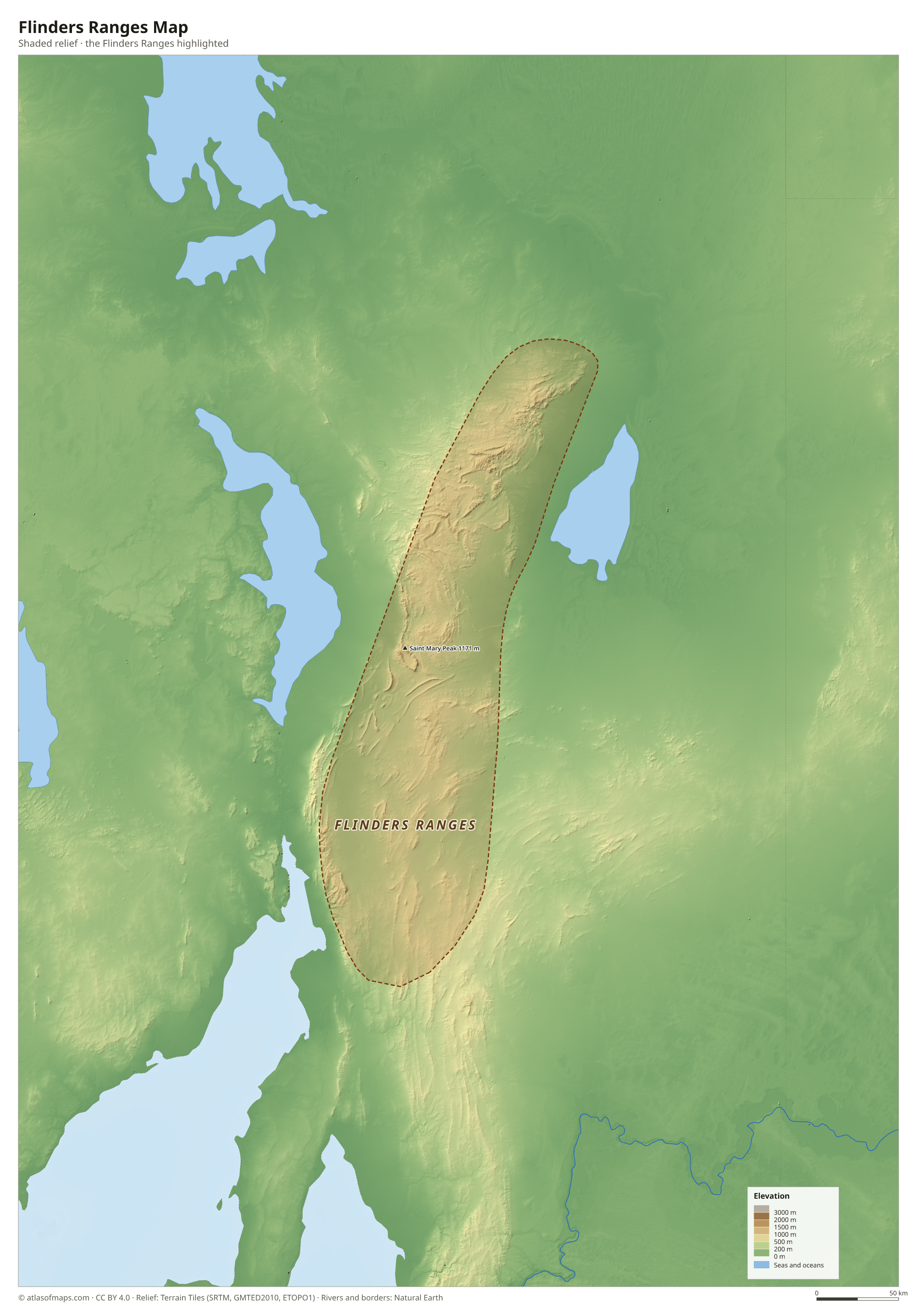 Flinders Ranges Map