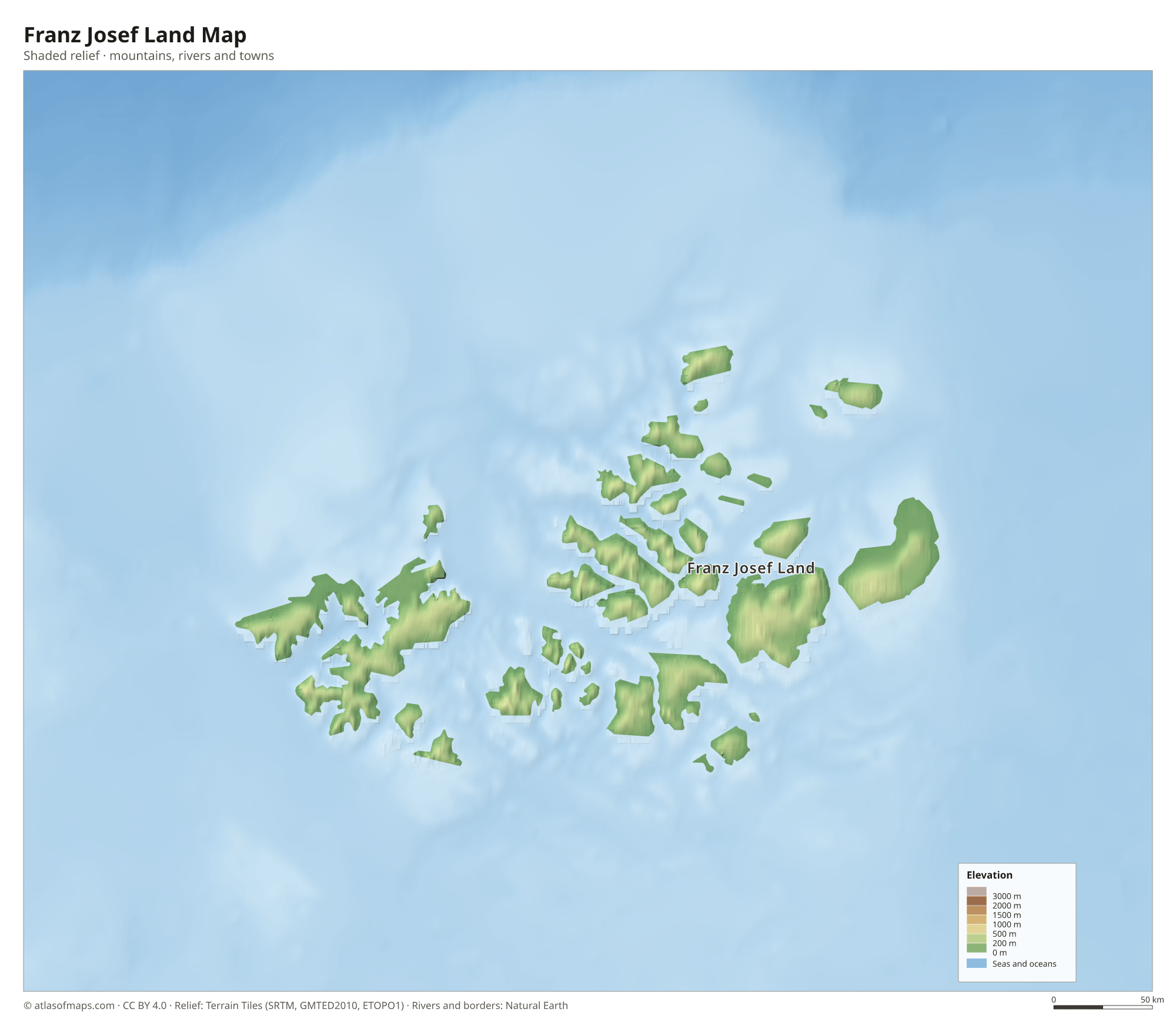 Franz Josef Land Map