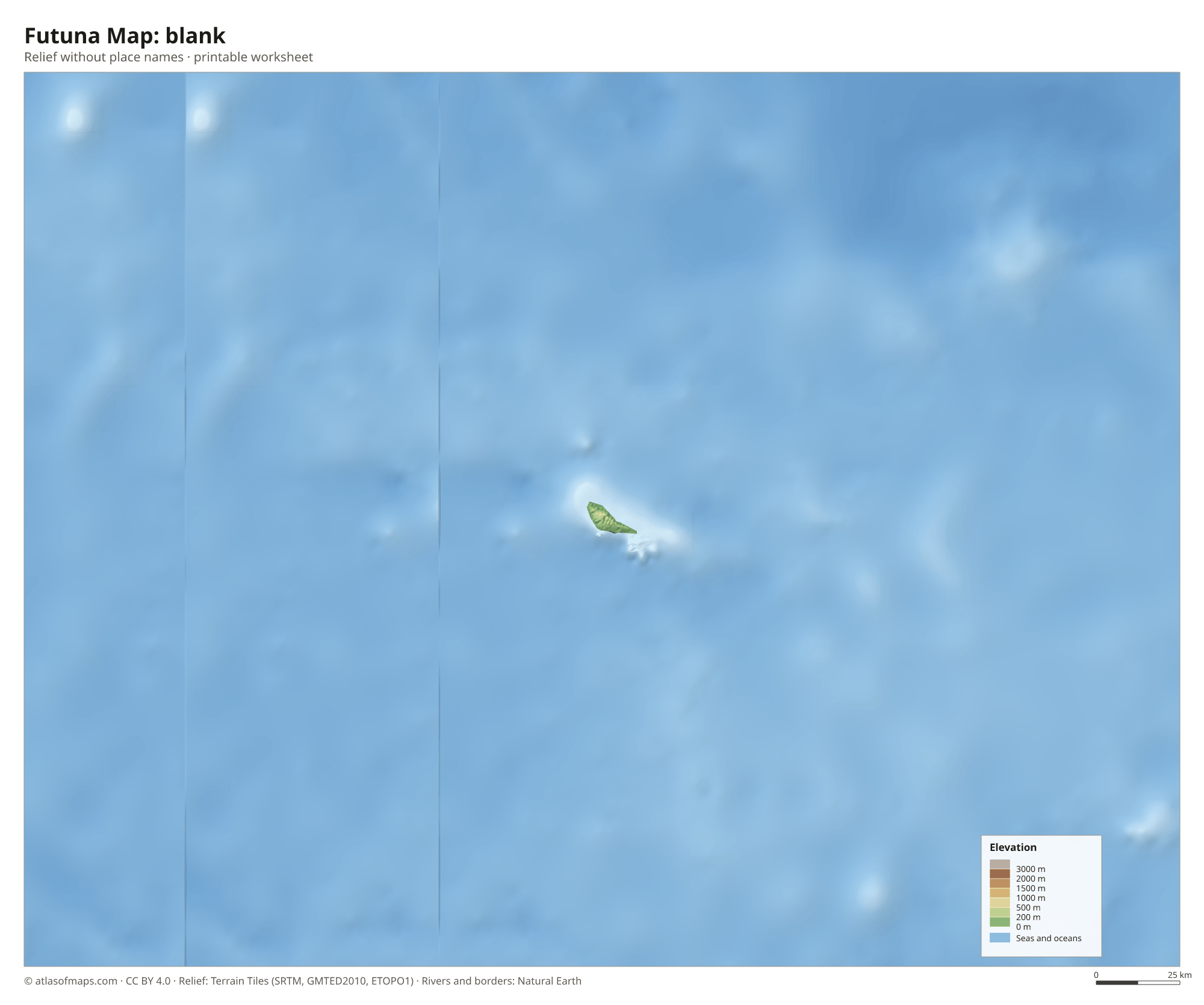 Futuna Map without names