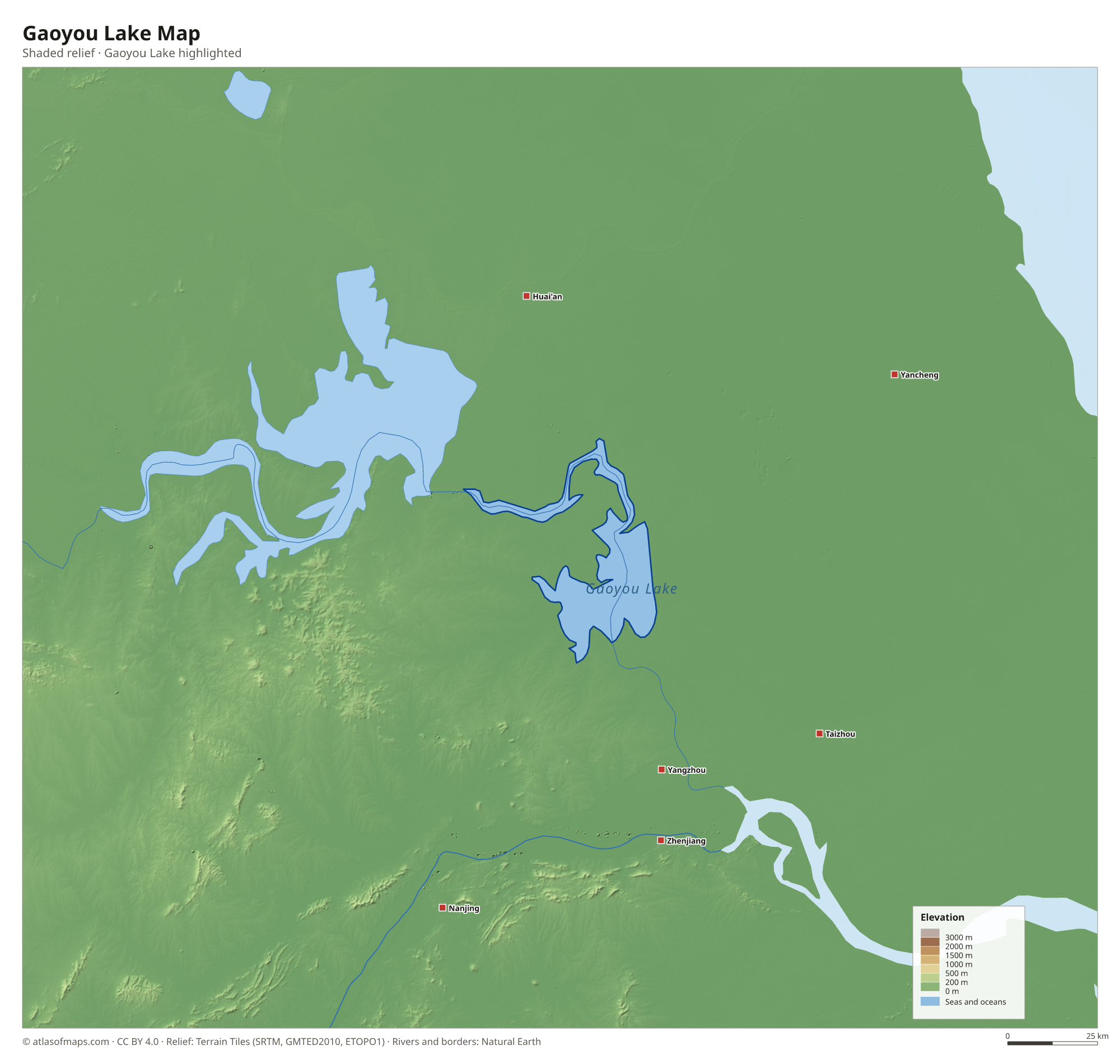 Gaoyou Lake Map
