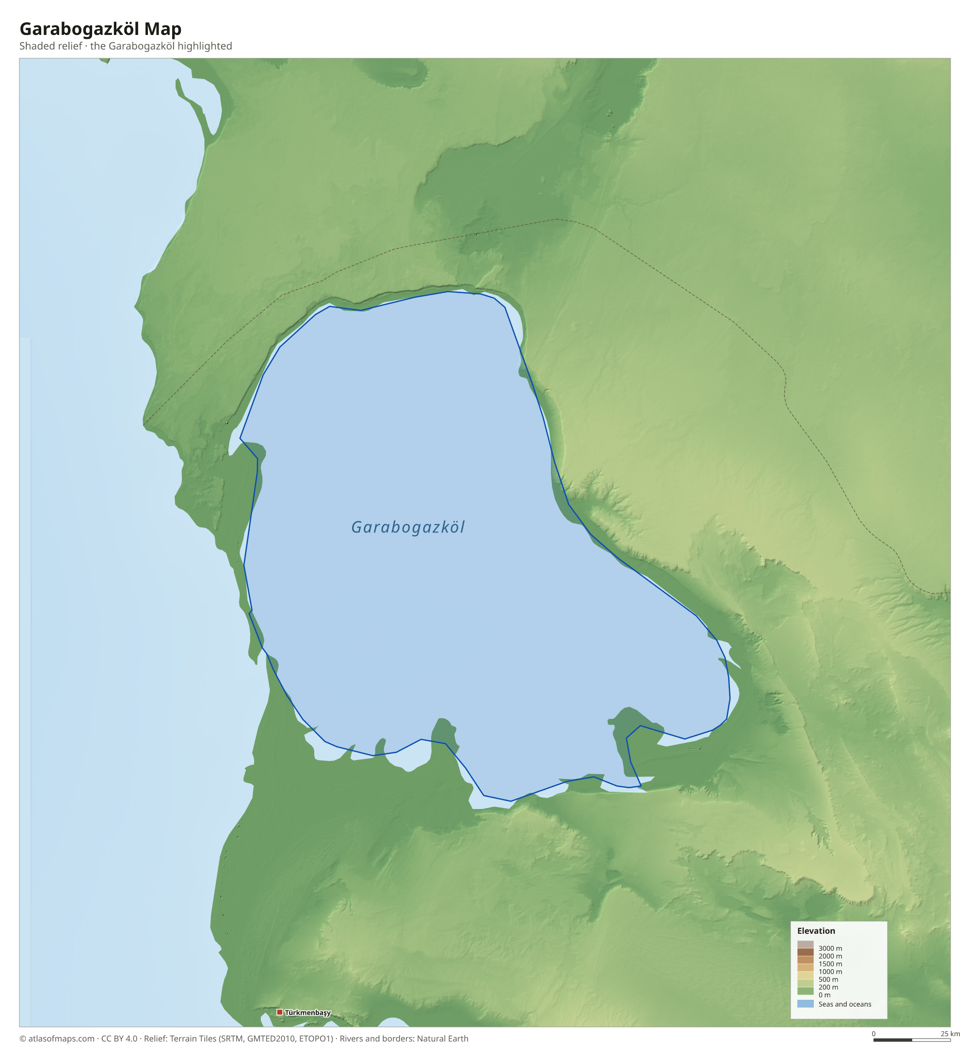 Garabogazköl Map