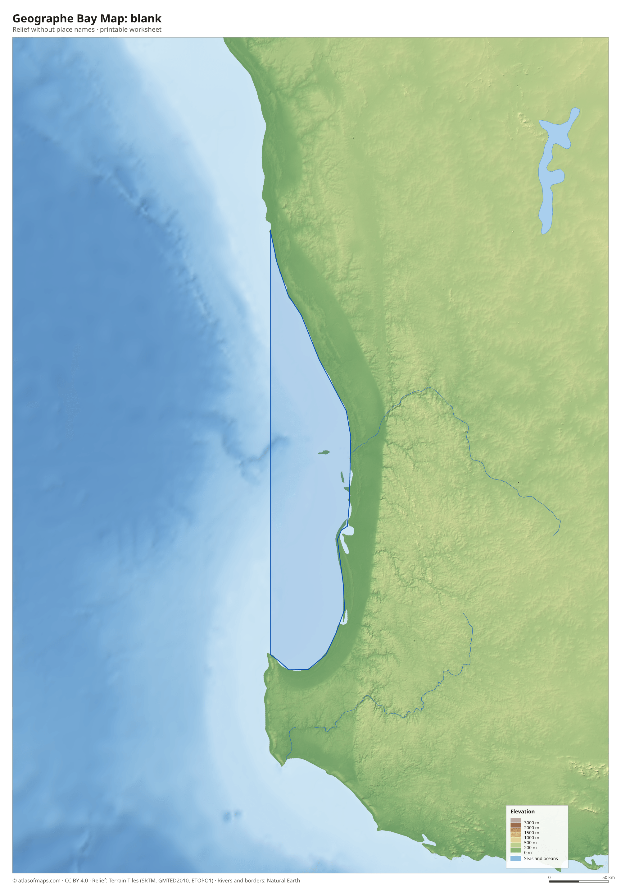 Geographe Bay Map without names