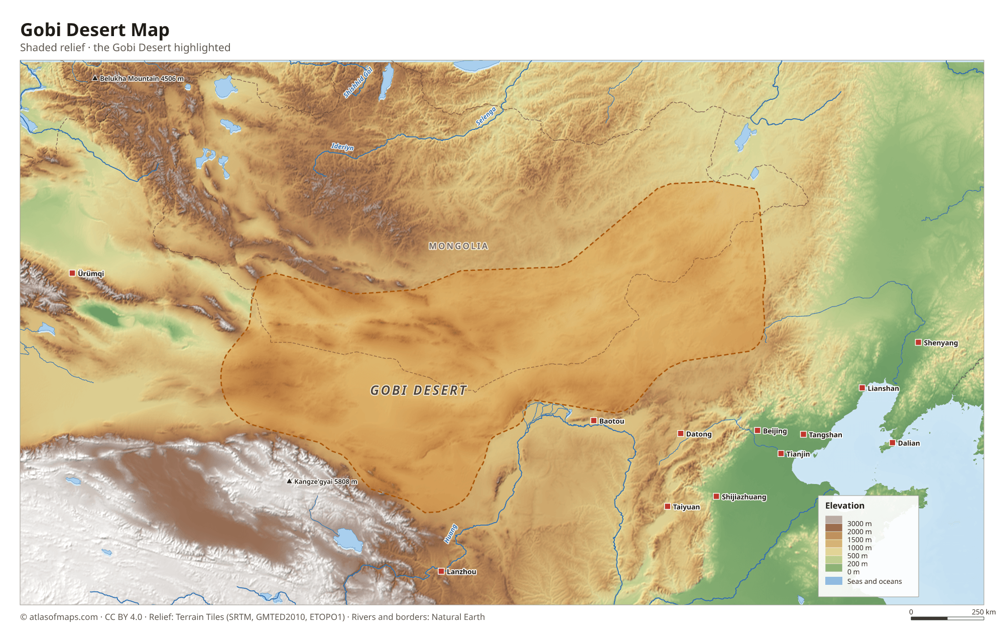 Gobi Desert Map