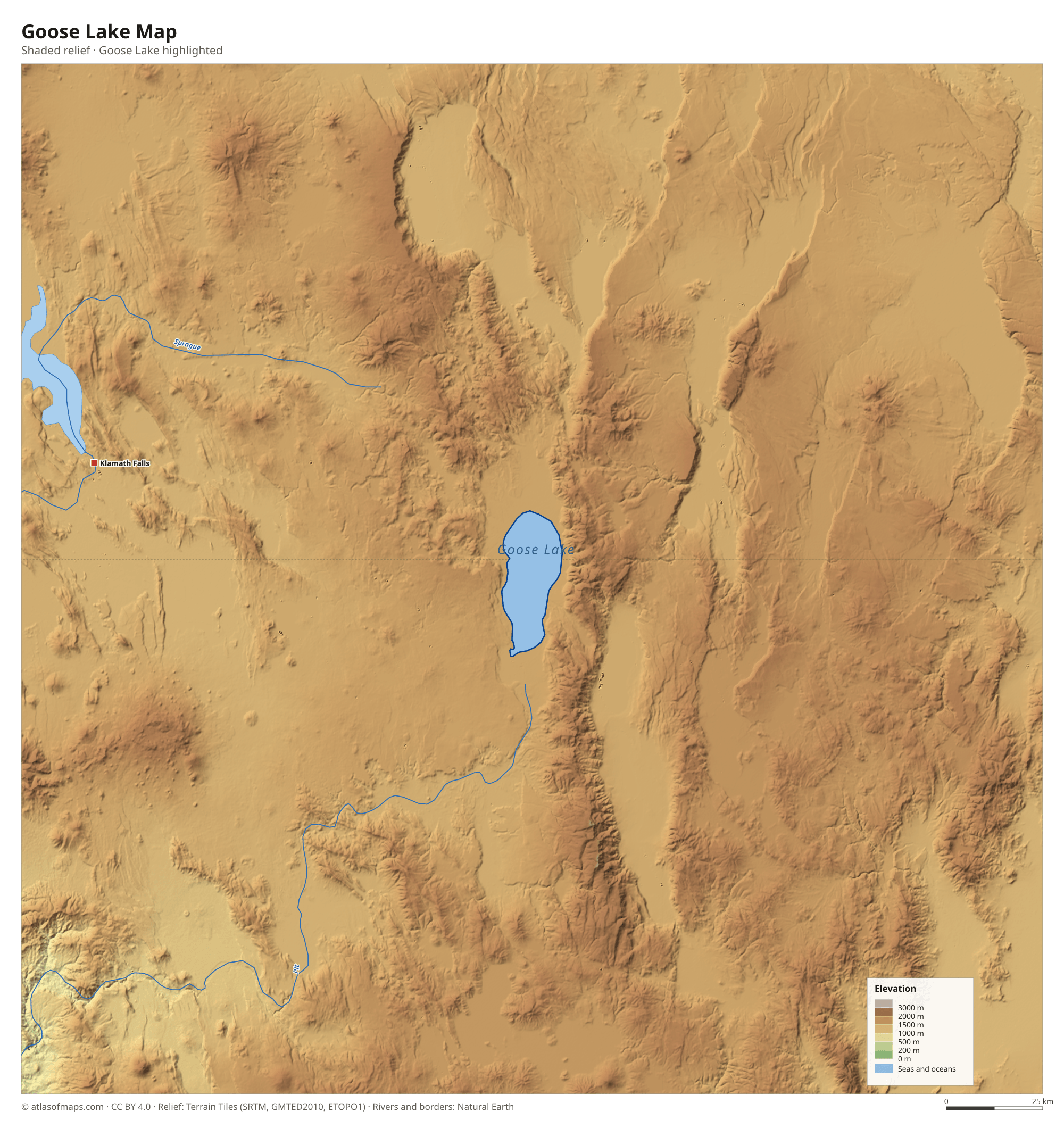 Goose Lake Map