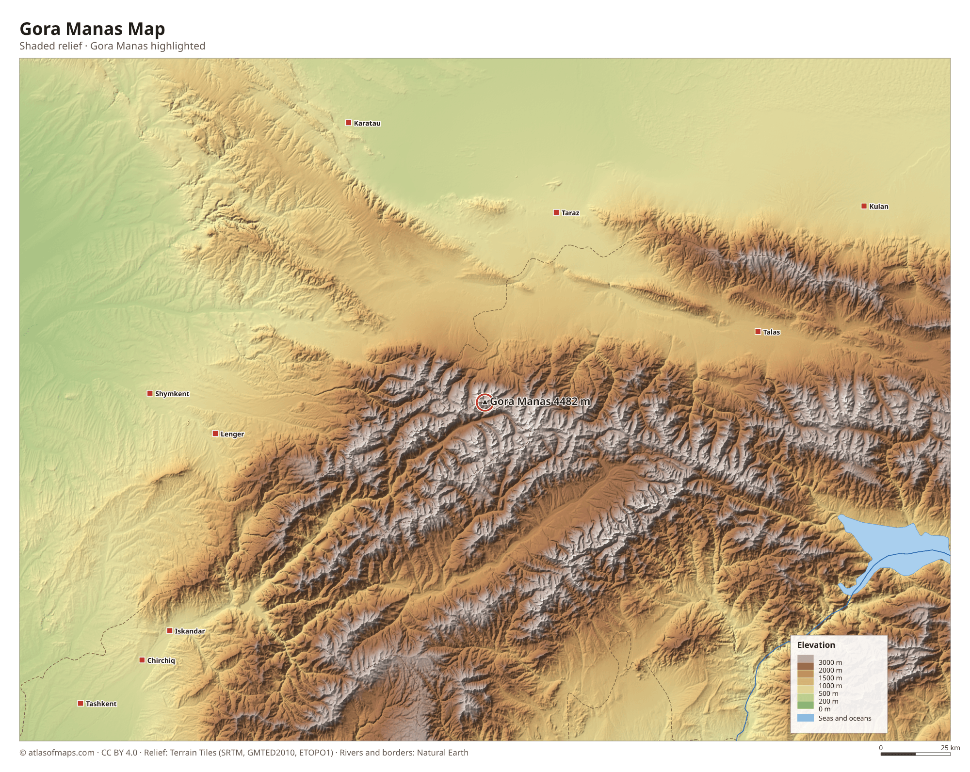 Gora Manas Map