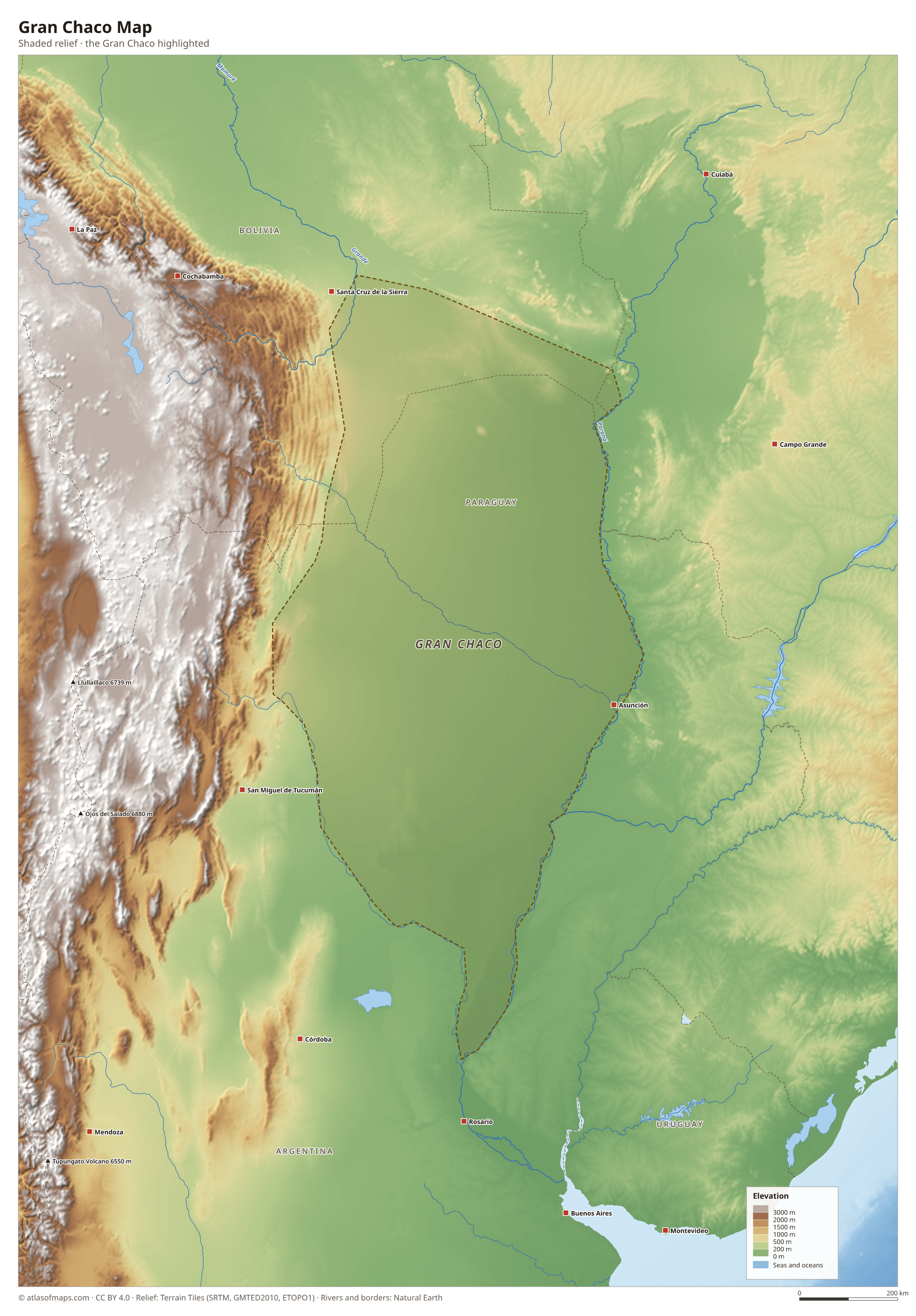 Gran Chaco Map