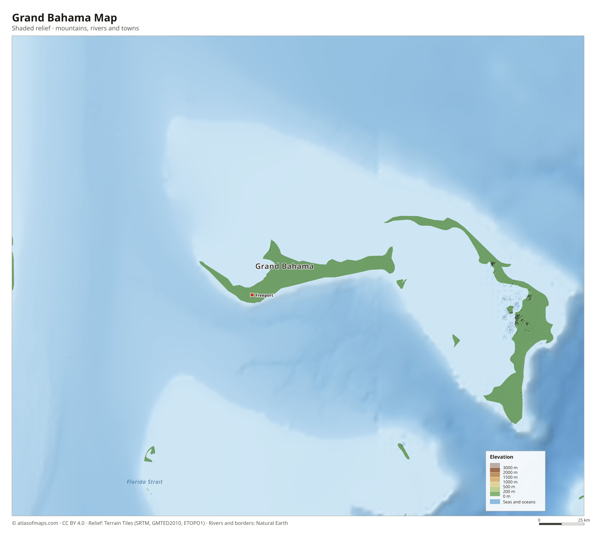 Grand Bahama Map