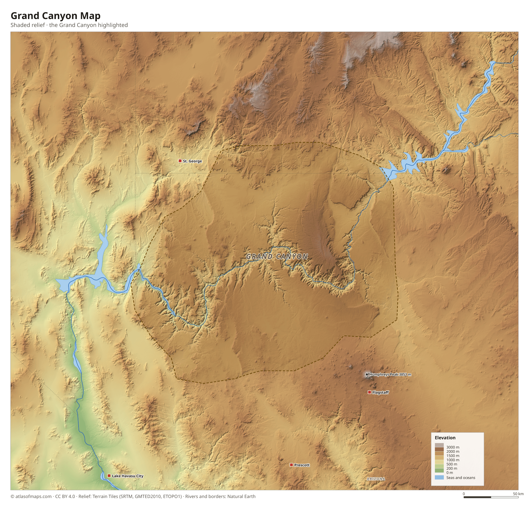 Grand Canyon Map