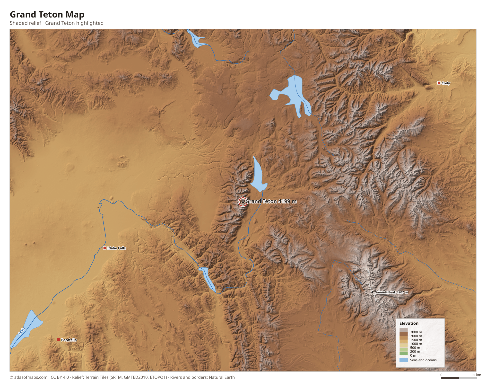 Grand Teton Map