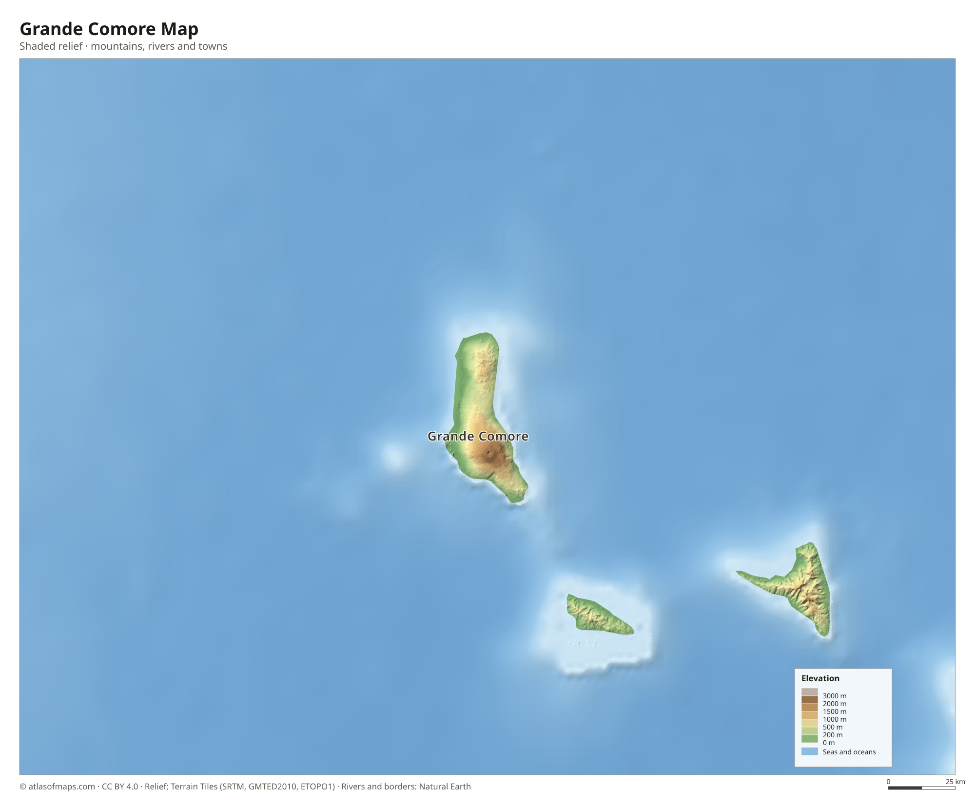 Grande Comore Map