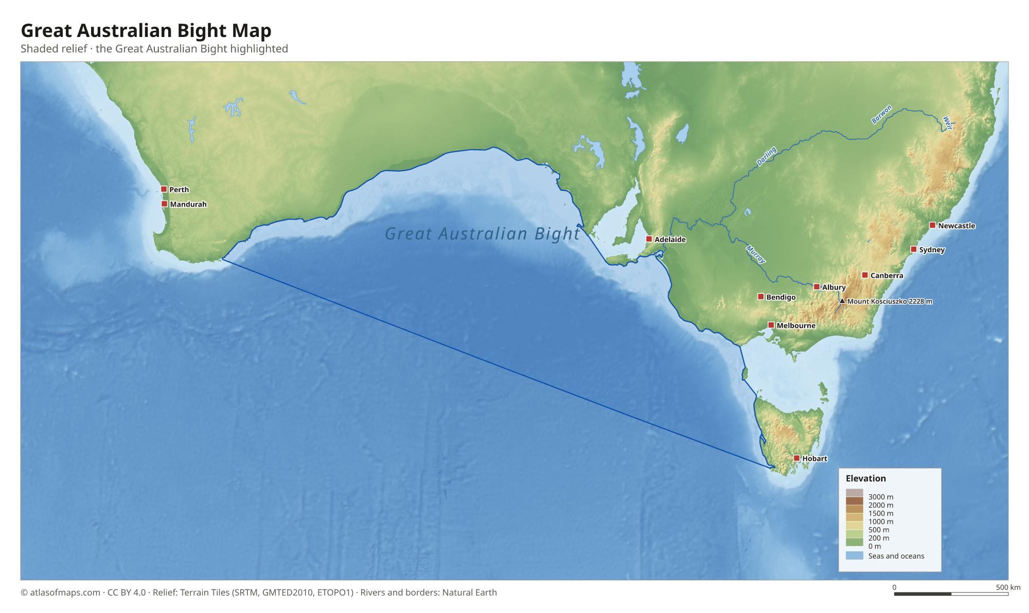 Great Australian Bight Map