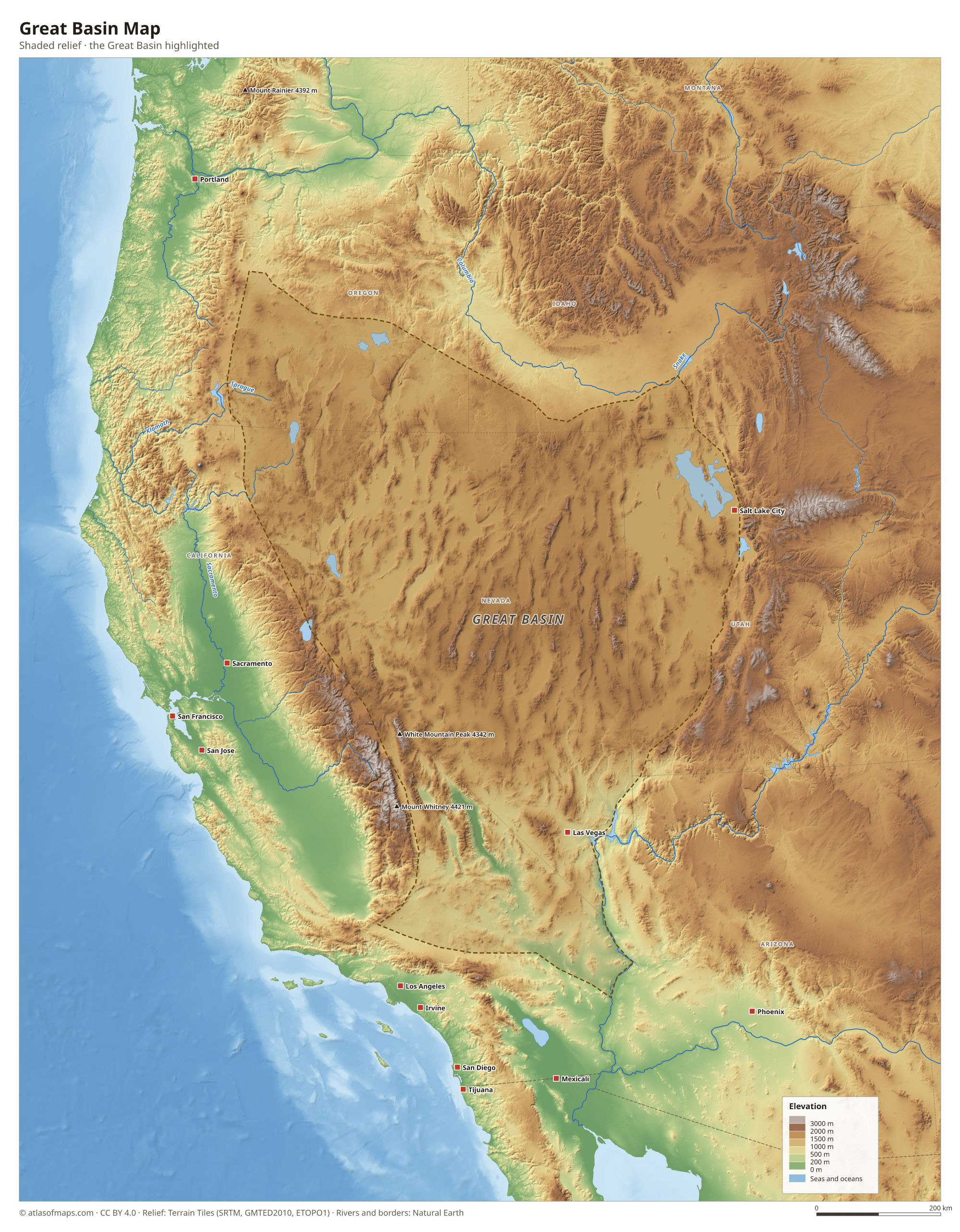 Great Basin Map
