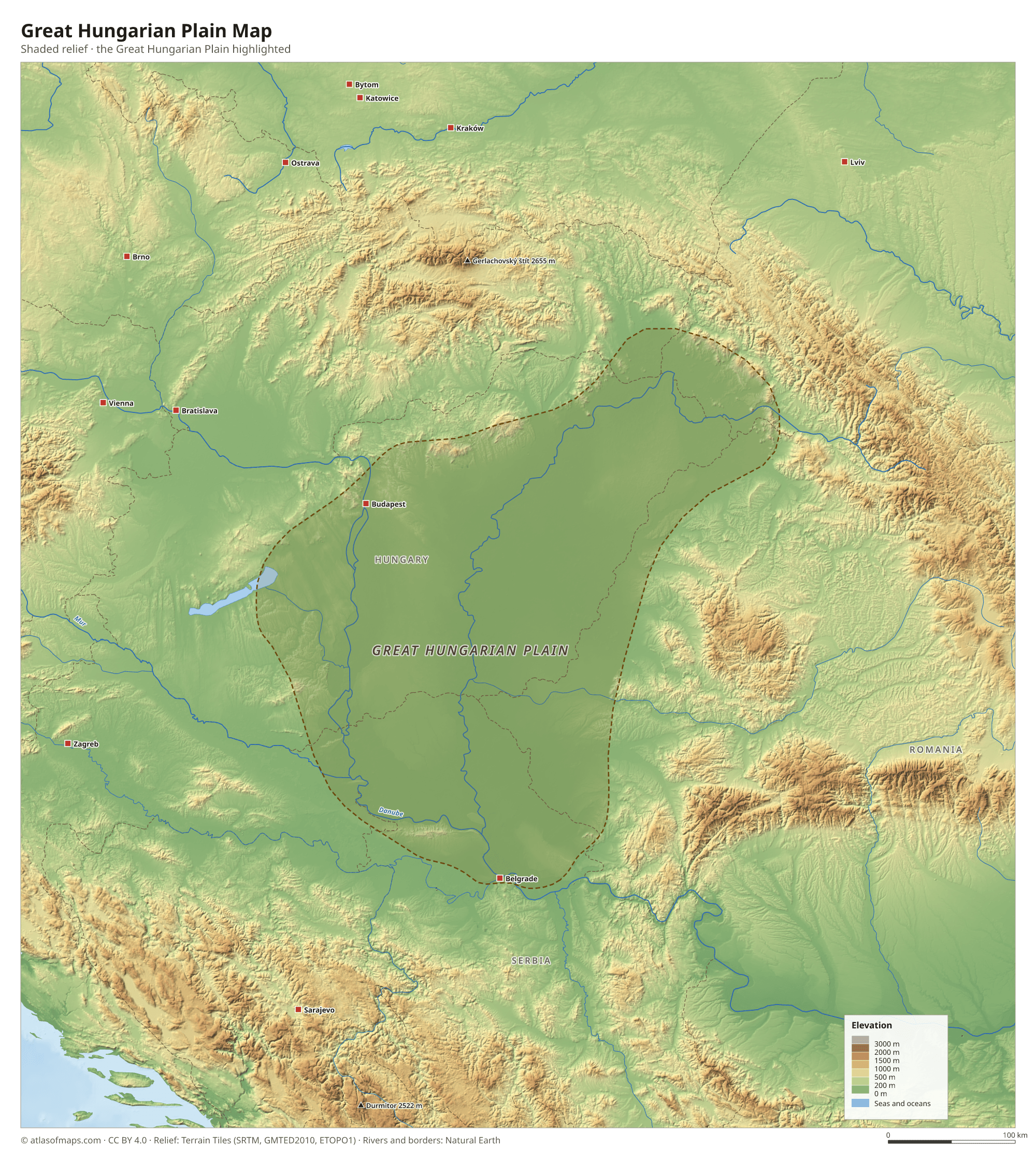 Great Hungarian Plain Map