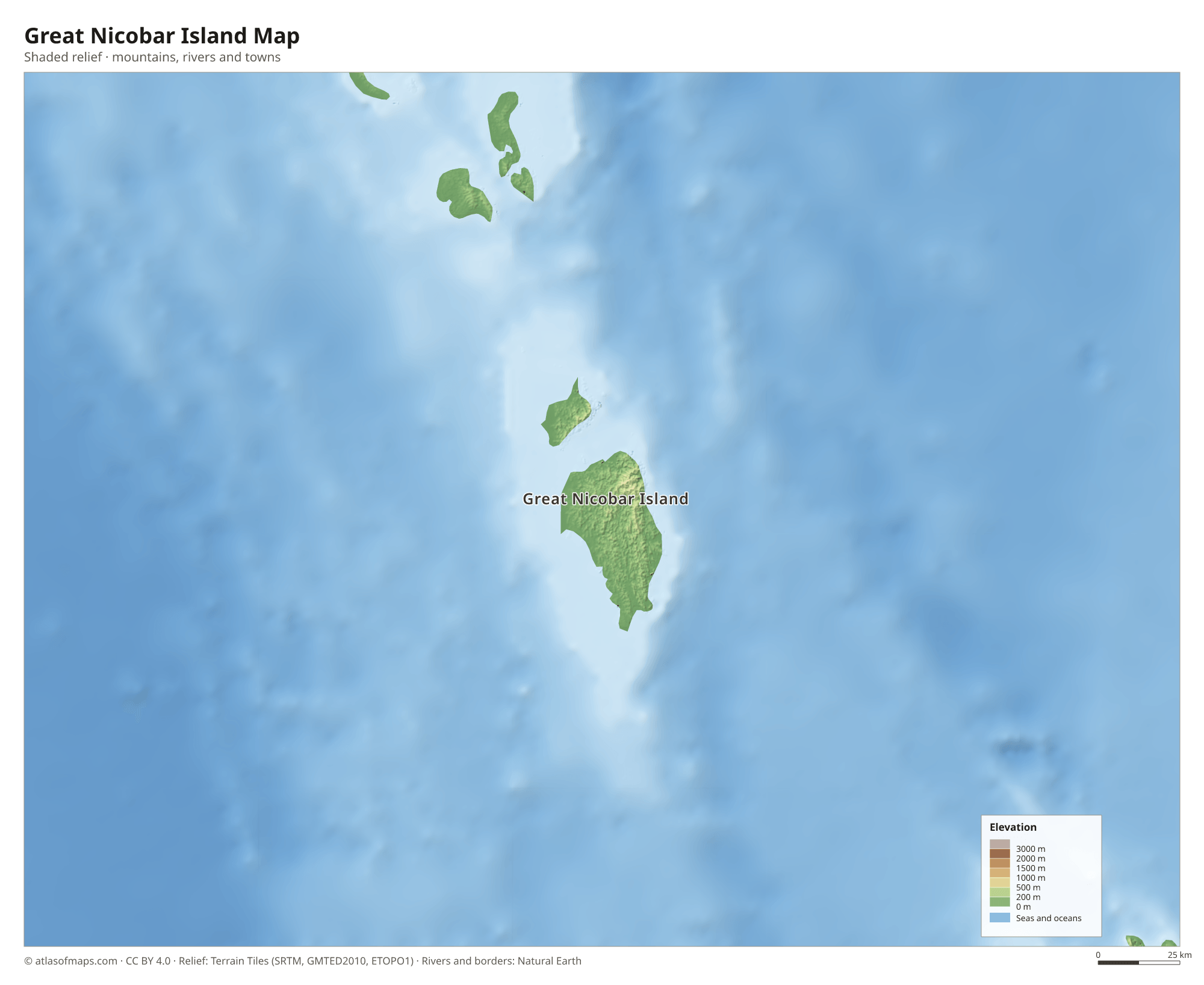 Great Nicobar Island Map