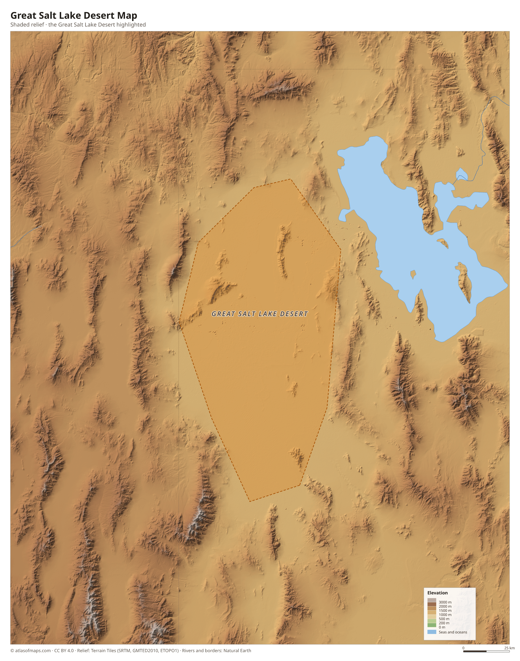 Great Salt Lake Desert Map