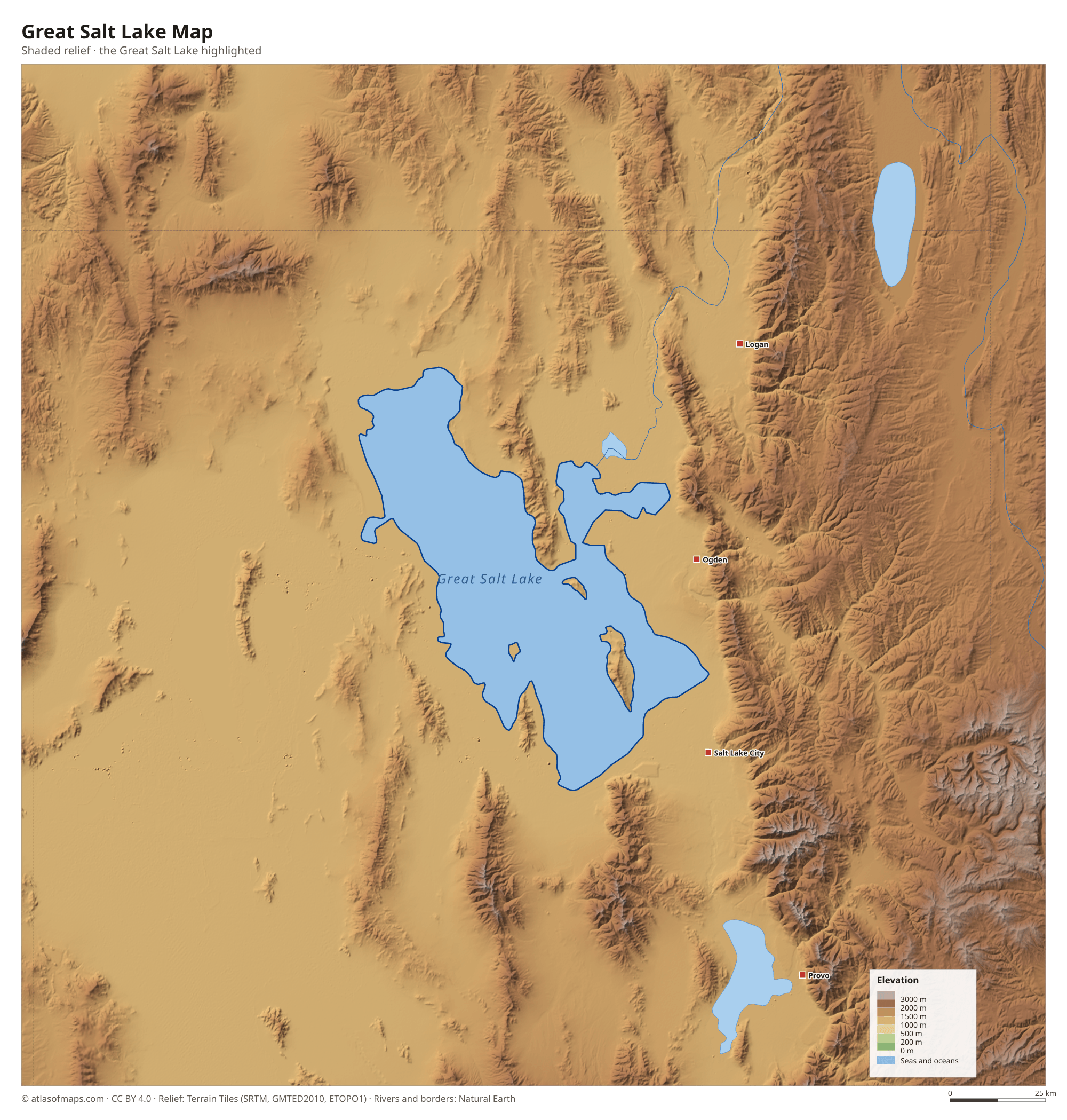 Great Salt Lake Map