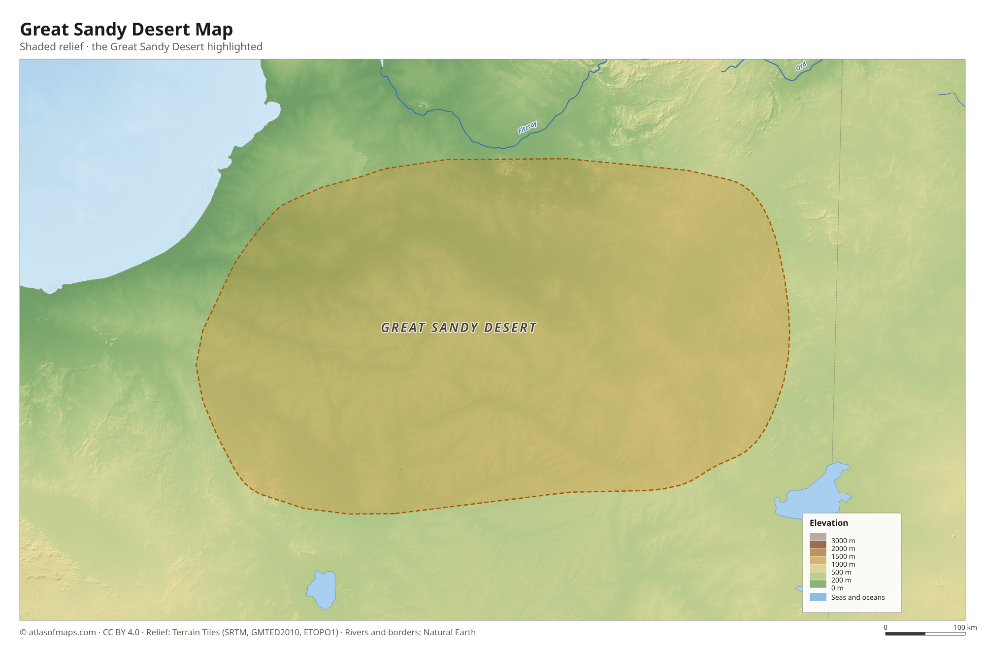 Great Sandy Desert Map
