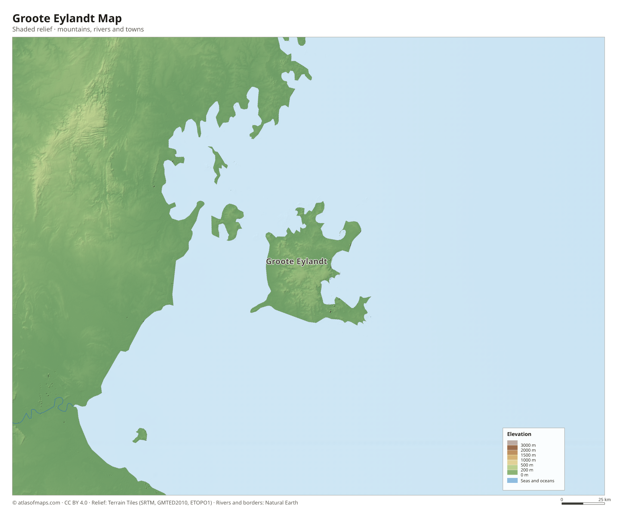 Groote Eylandt Map