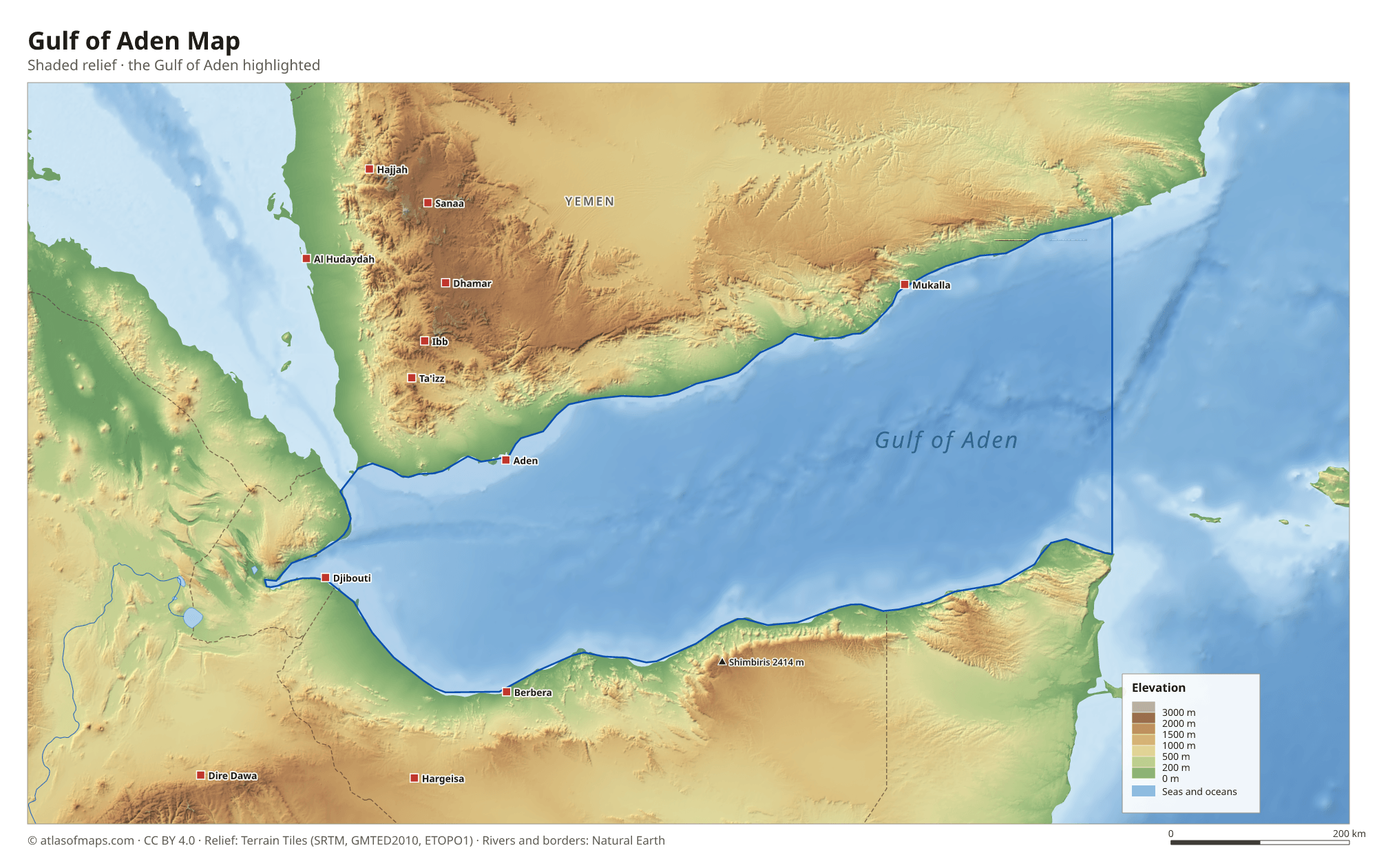 Gulf of Aden Map