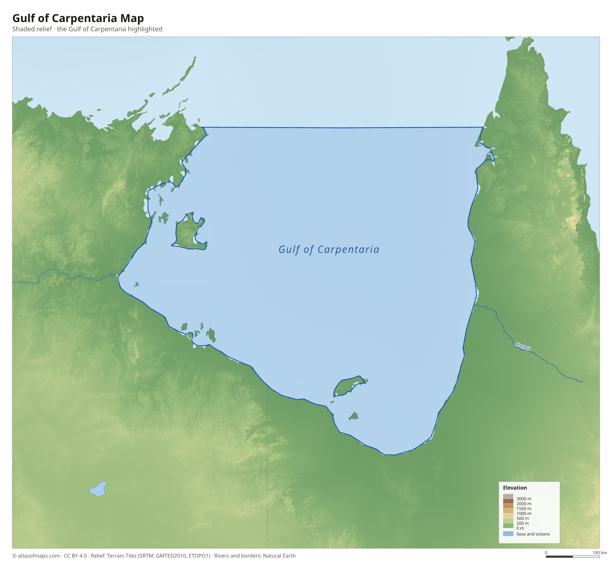 Gulf of Carpentaria Map