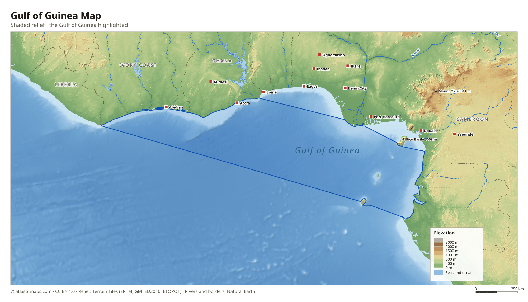 Gulf of Guinea Map