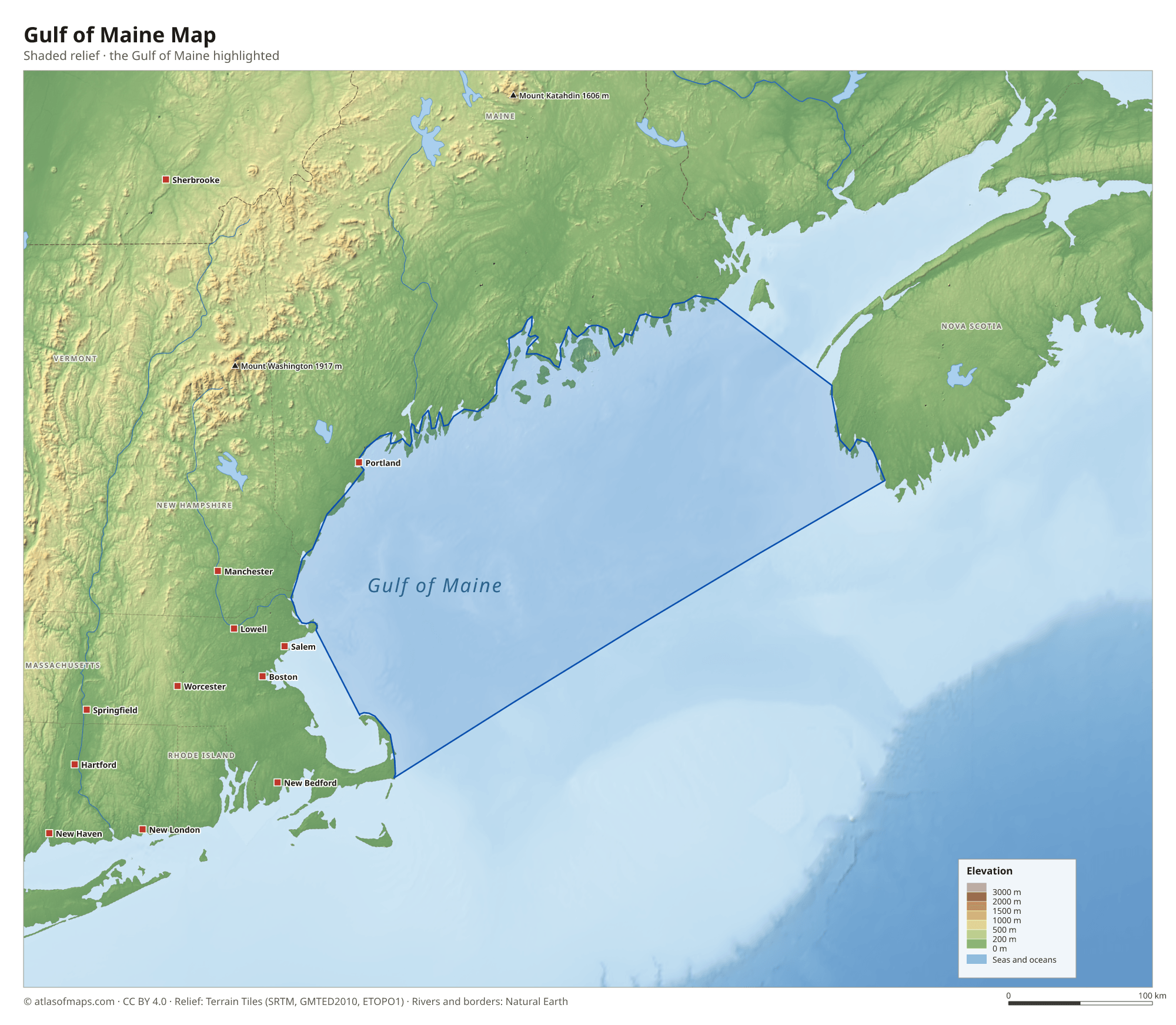 Gulf of Maine Map